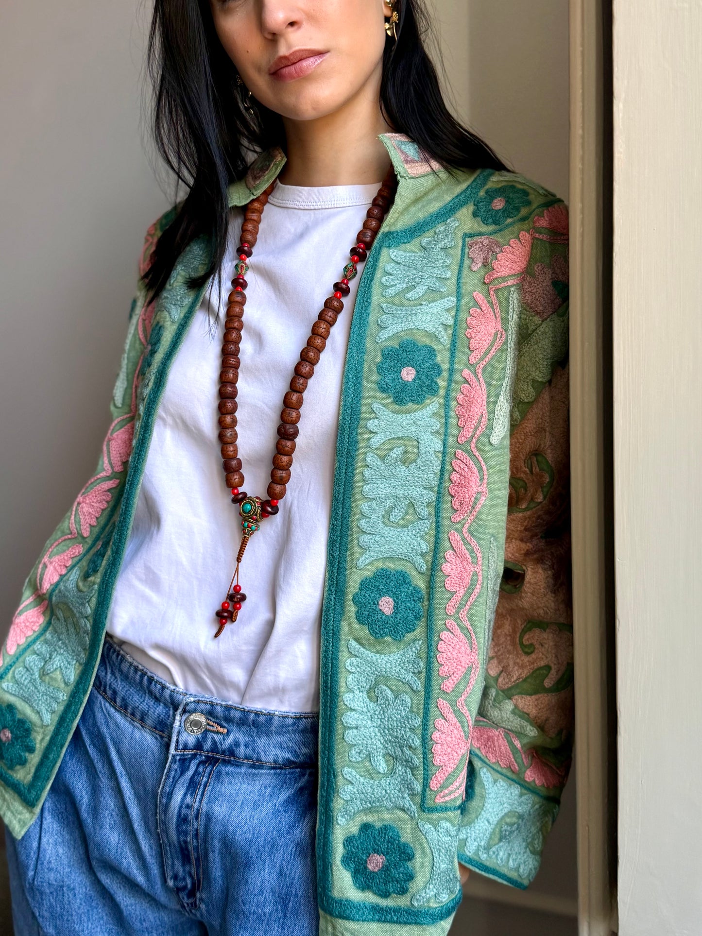 Cotton Suzani Jacket Embroidered