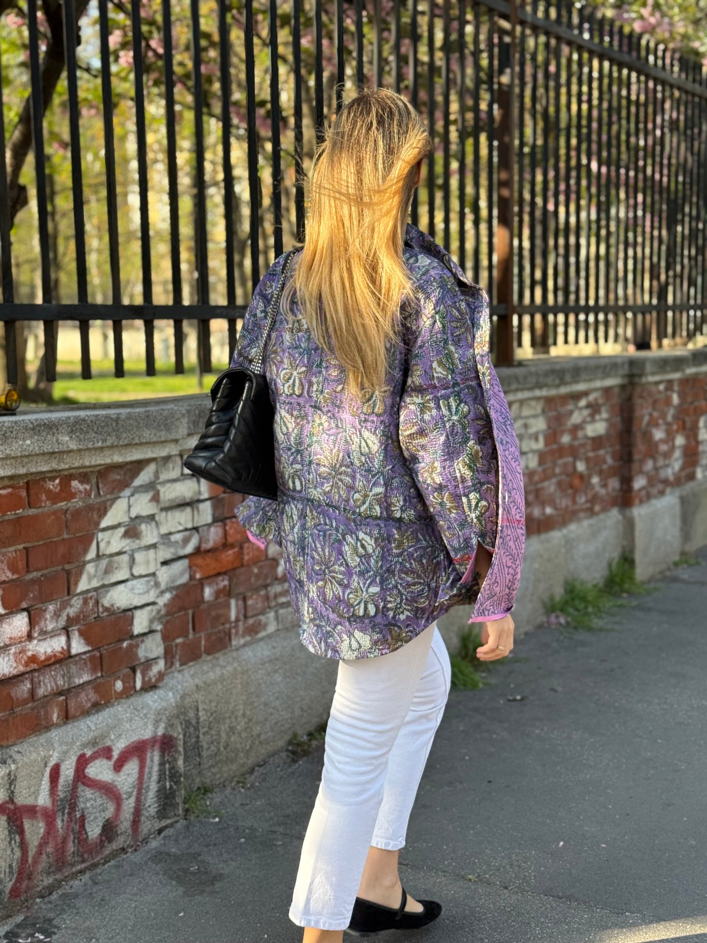 Old Kantha Over Shirt Jacket - handmade