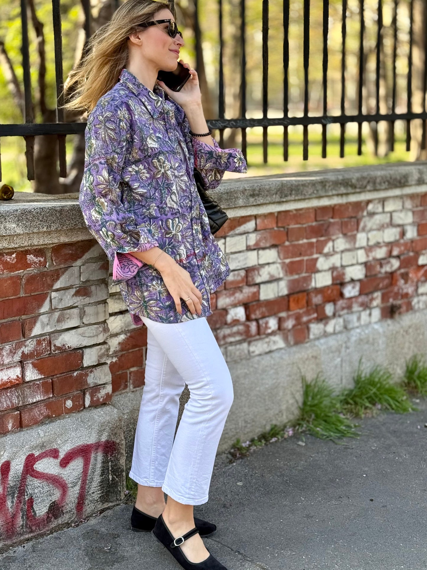 Old Kantha Over Shirt Jacket - handmade