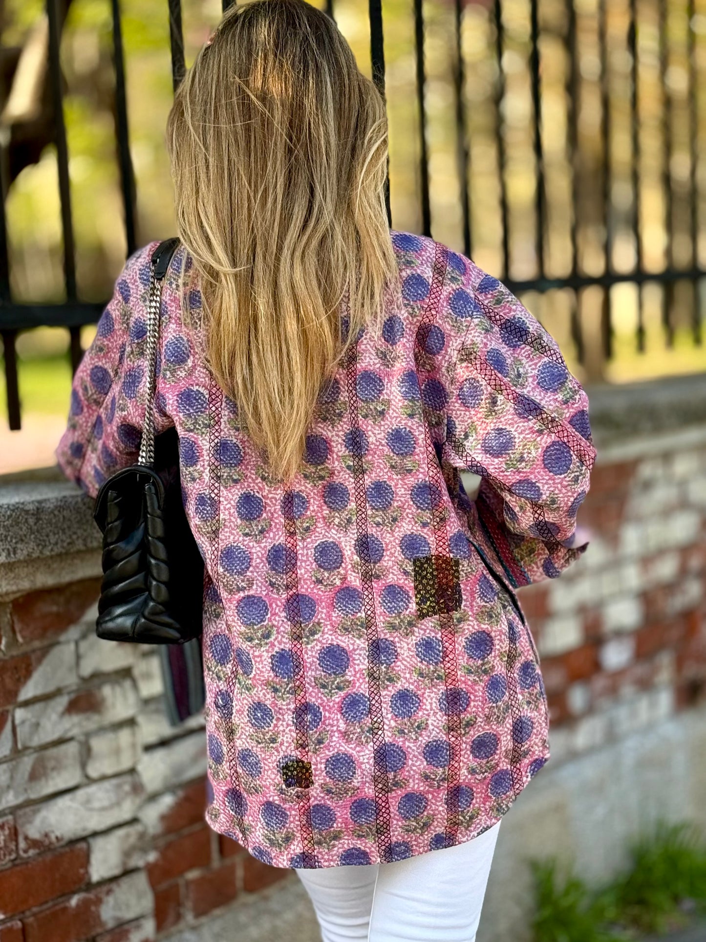 Old Kantha Over Shirt Jacket - handmade