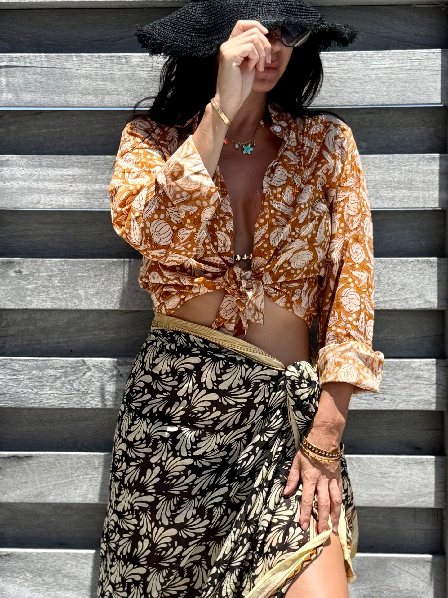 Golden Bagru Pareo/Sarong