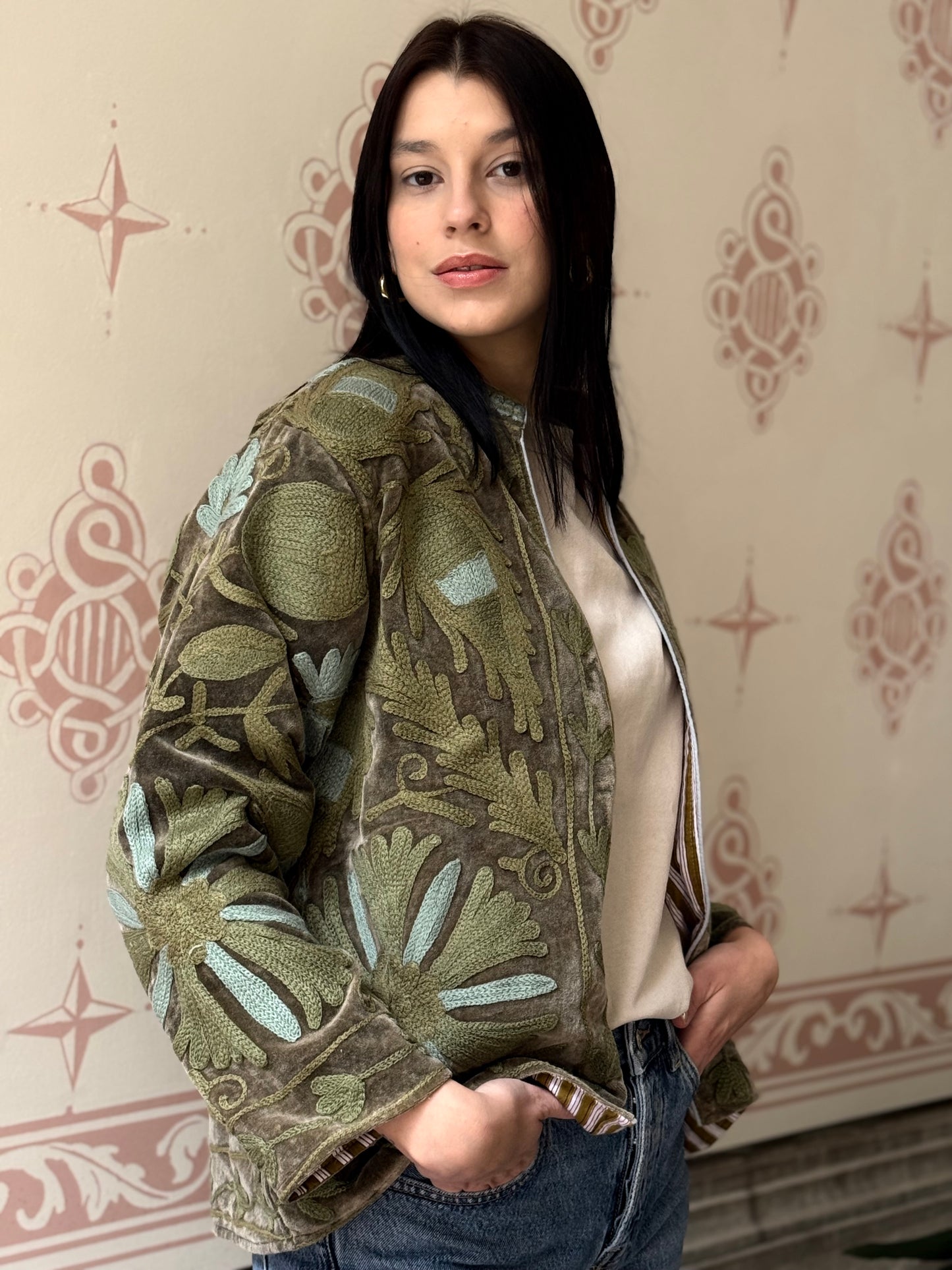 Velvet Jacket Stone Washed - Medium