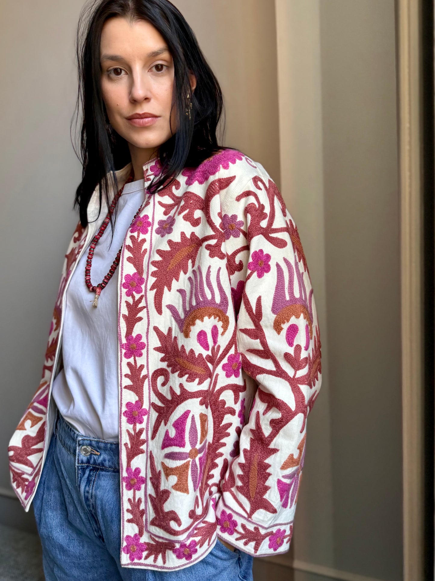 Cotton Boho Jacket Embroidered