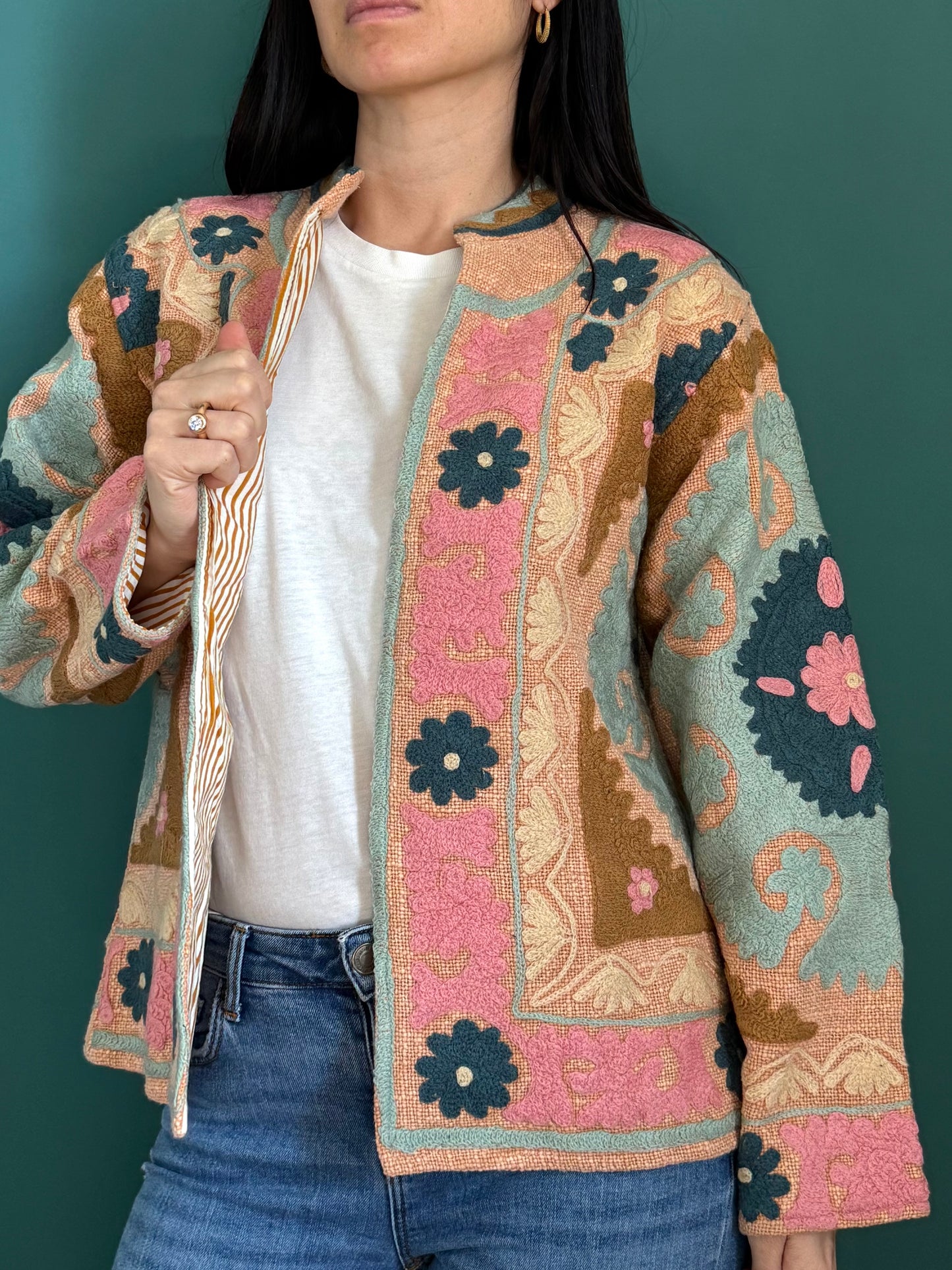 Cotton Suzani Embroidered Jacket
