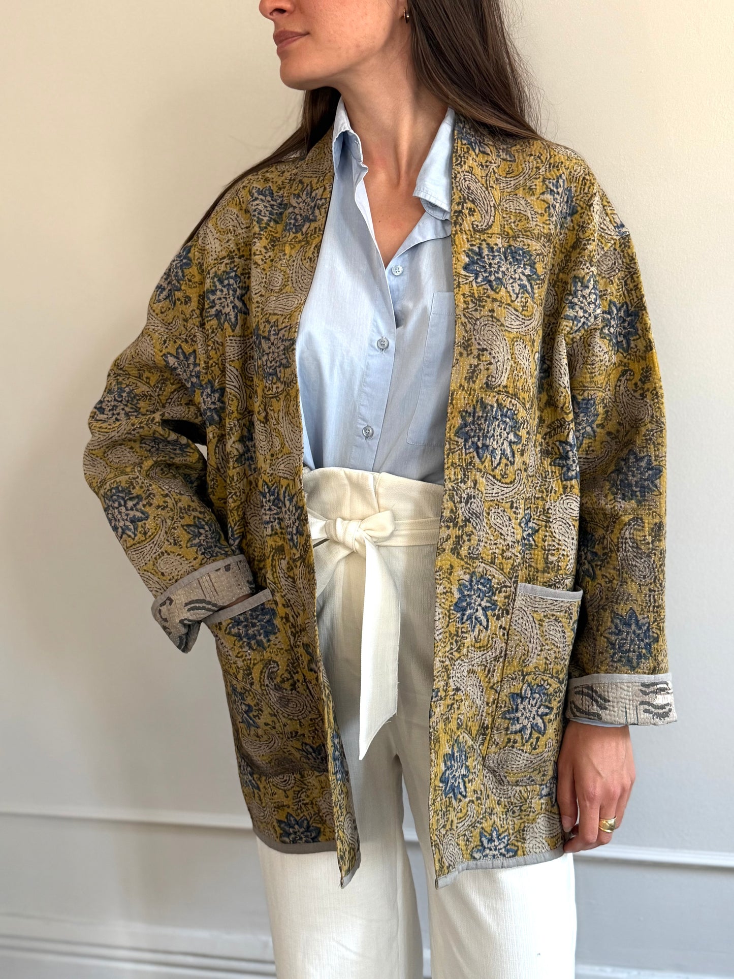 Old Kantha Kimono Jacket