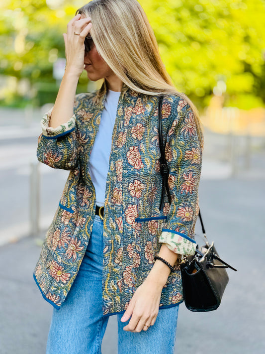 Old Kantha Kimono Jacket