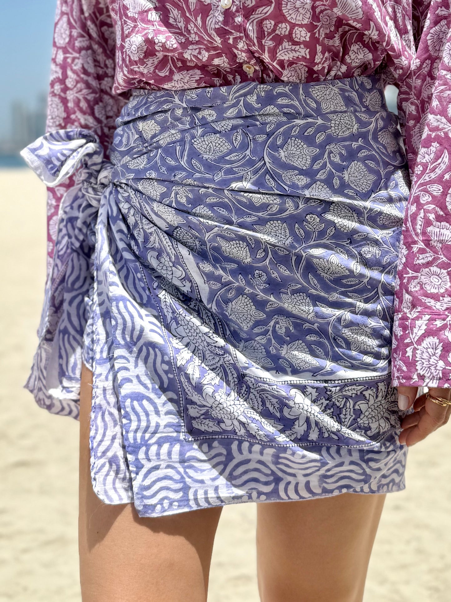 Hand Block Print Pareo/Sarong