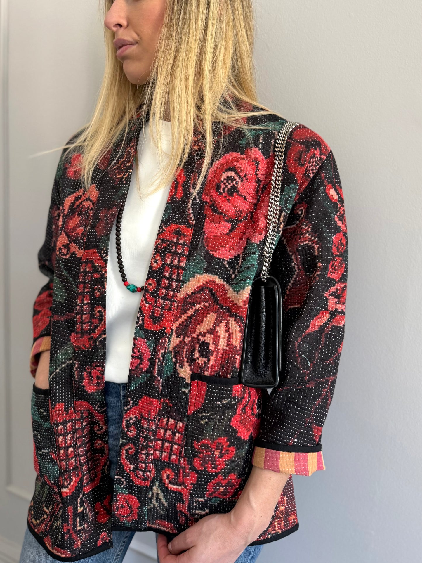 Old Kantha Kimono Jacket