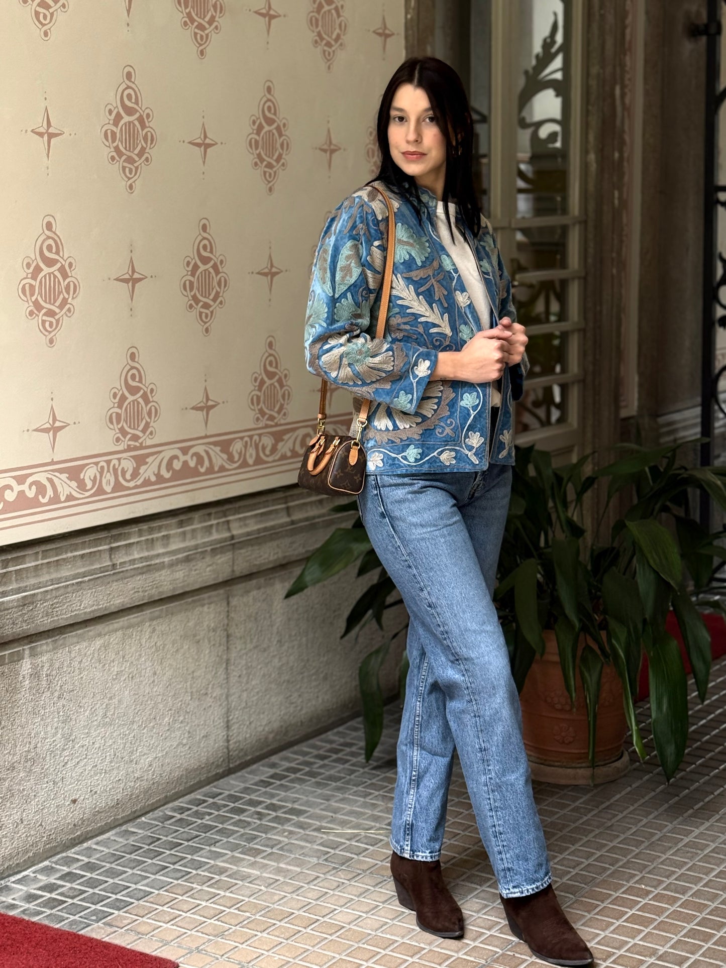 Velvet Jacket Stone Washed - Small
