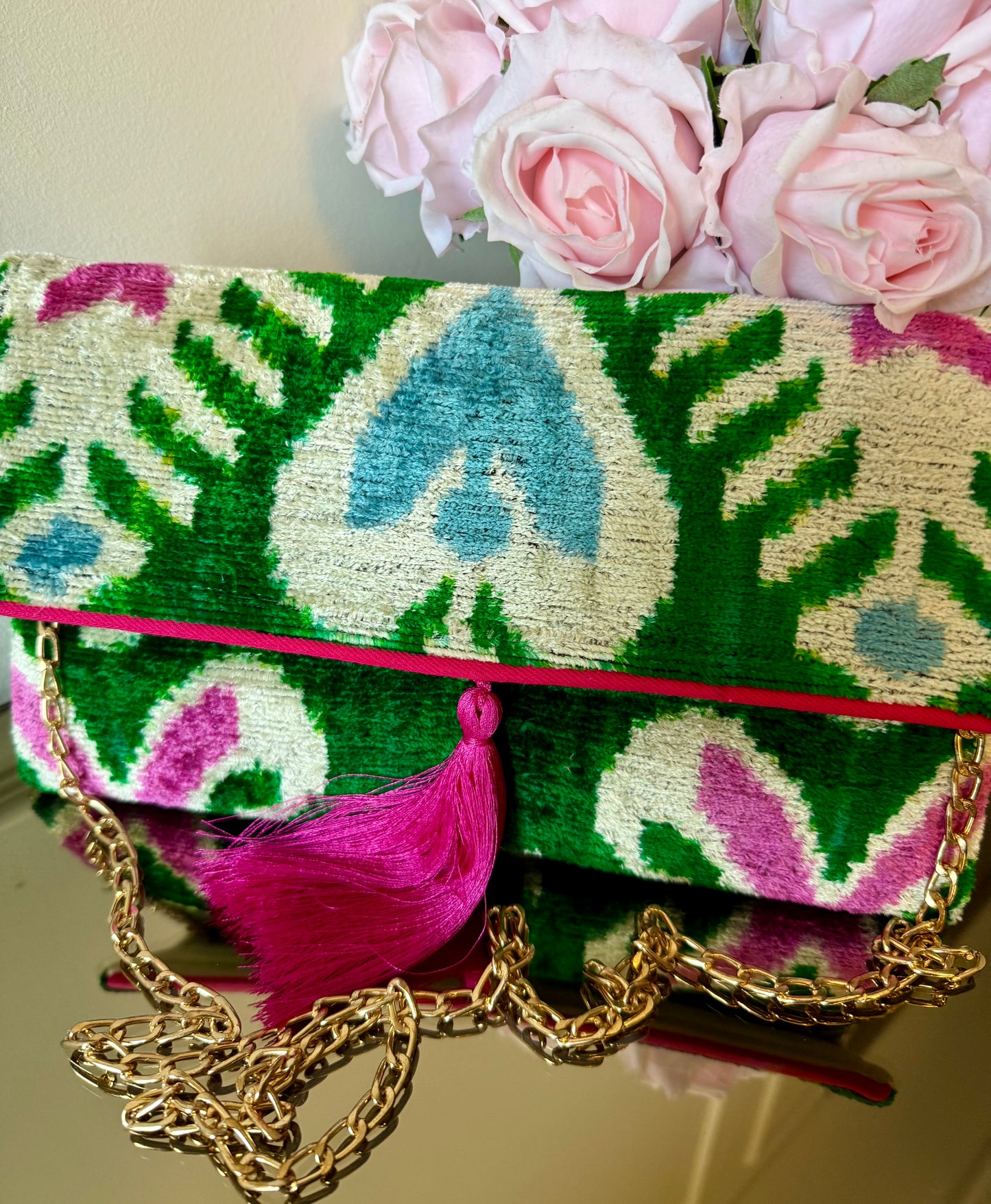 Clutch/Pochette Silk Ikat - Chandani