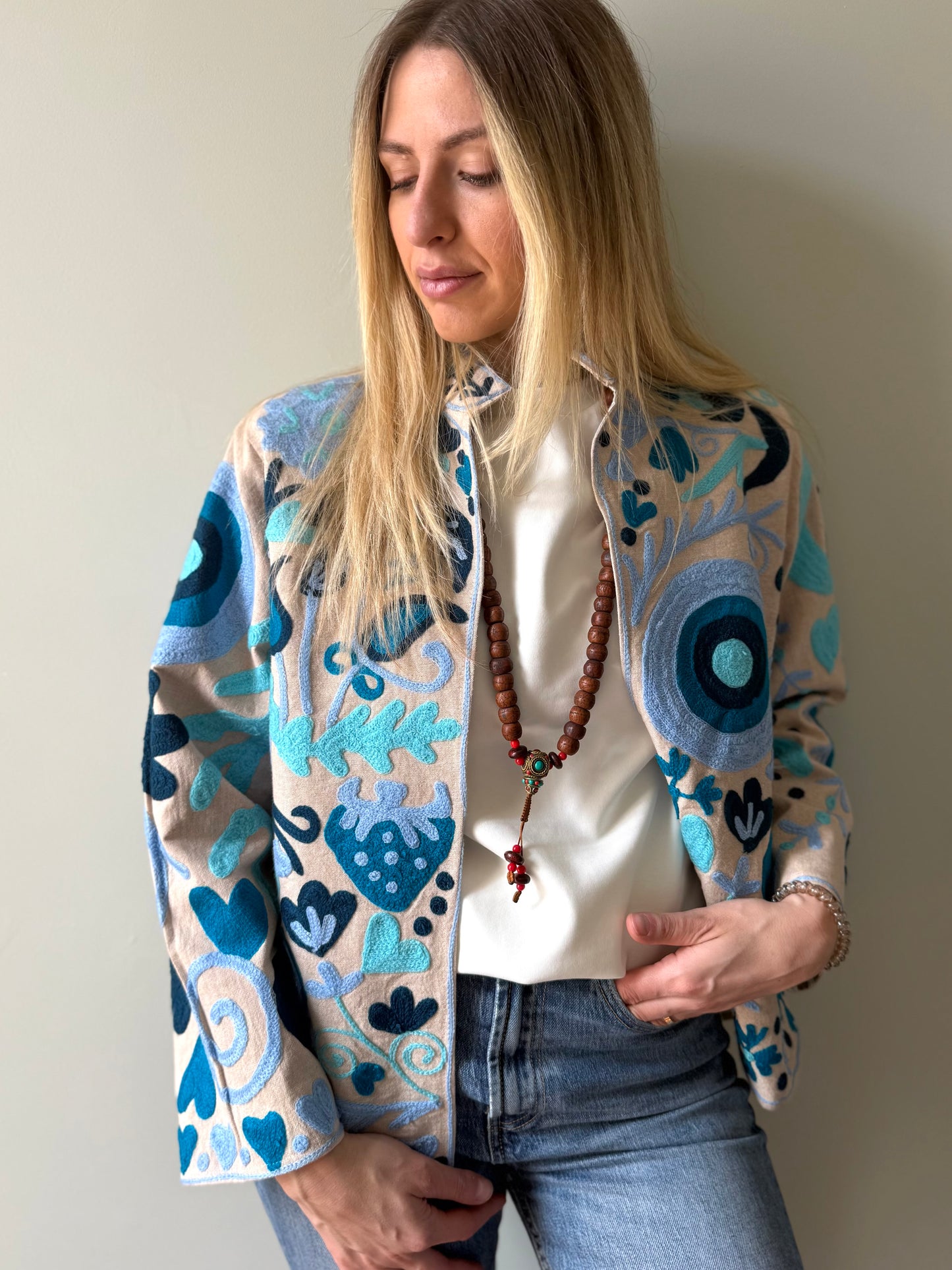 Cotton Boho Jacket Embroidered
