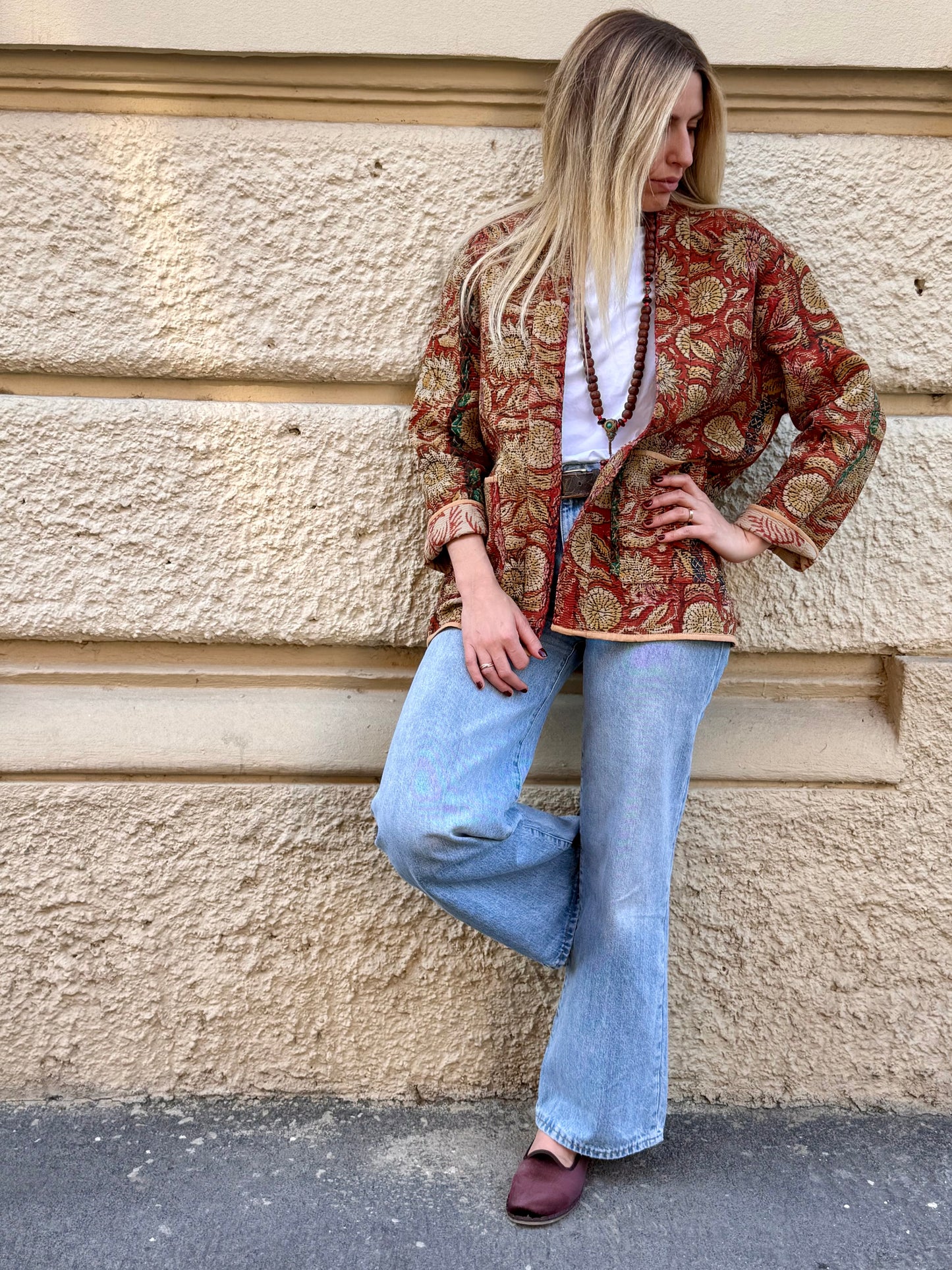Old Kantha Kimono Jacket
