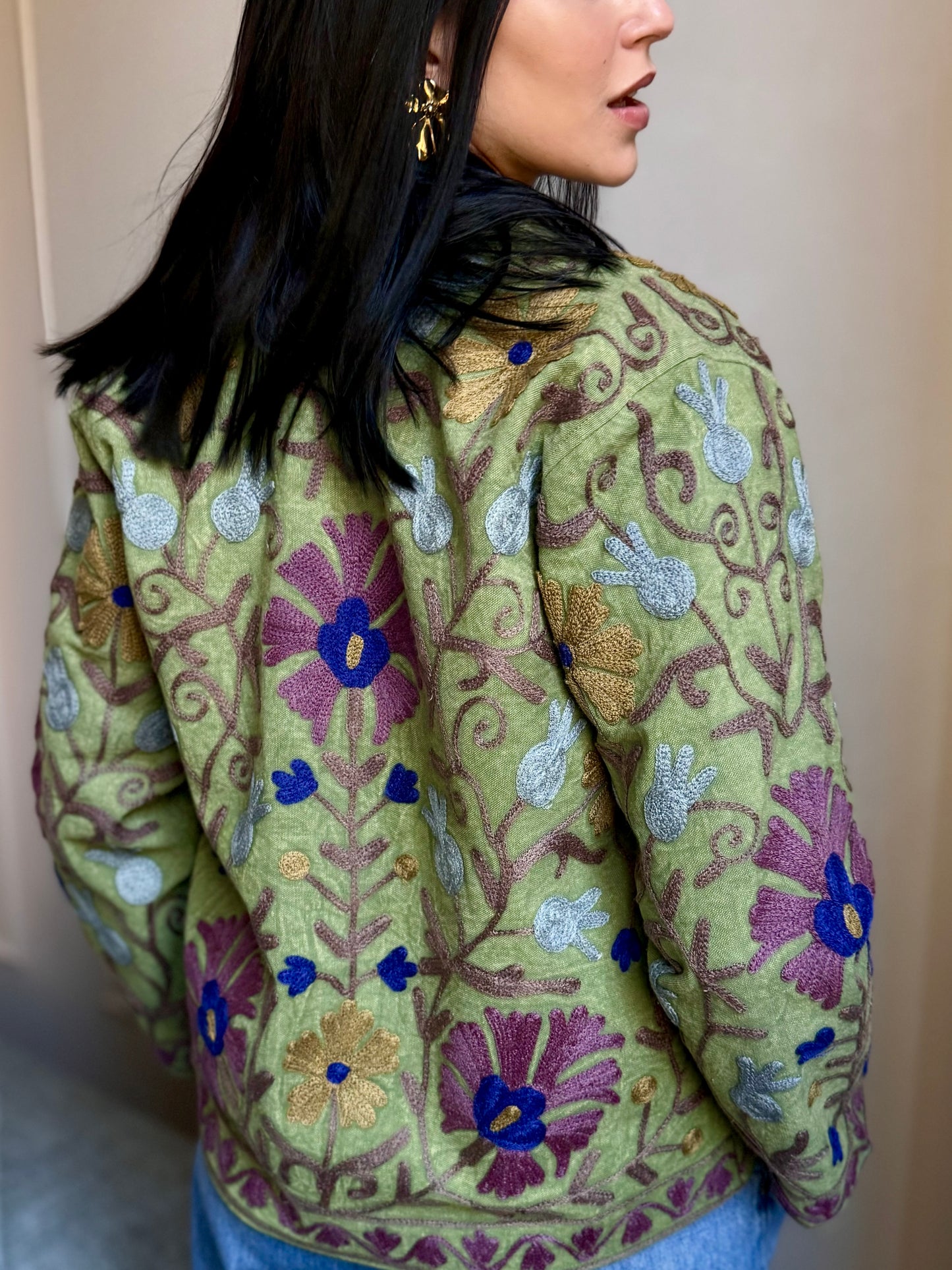 Cotton Suzani Jacket Embroidered