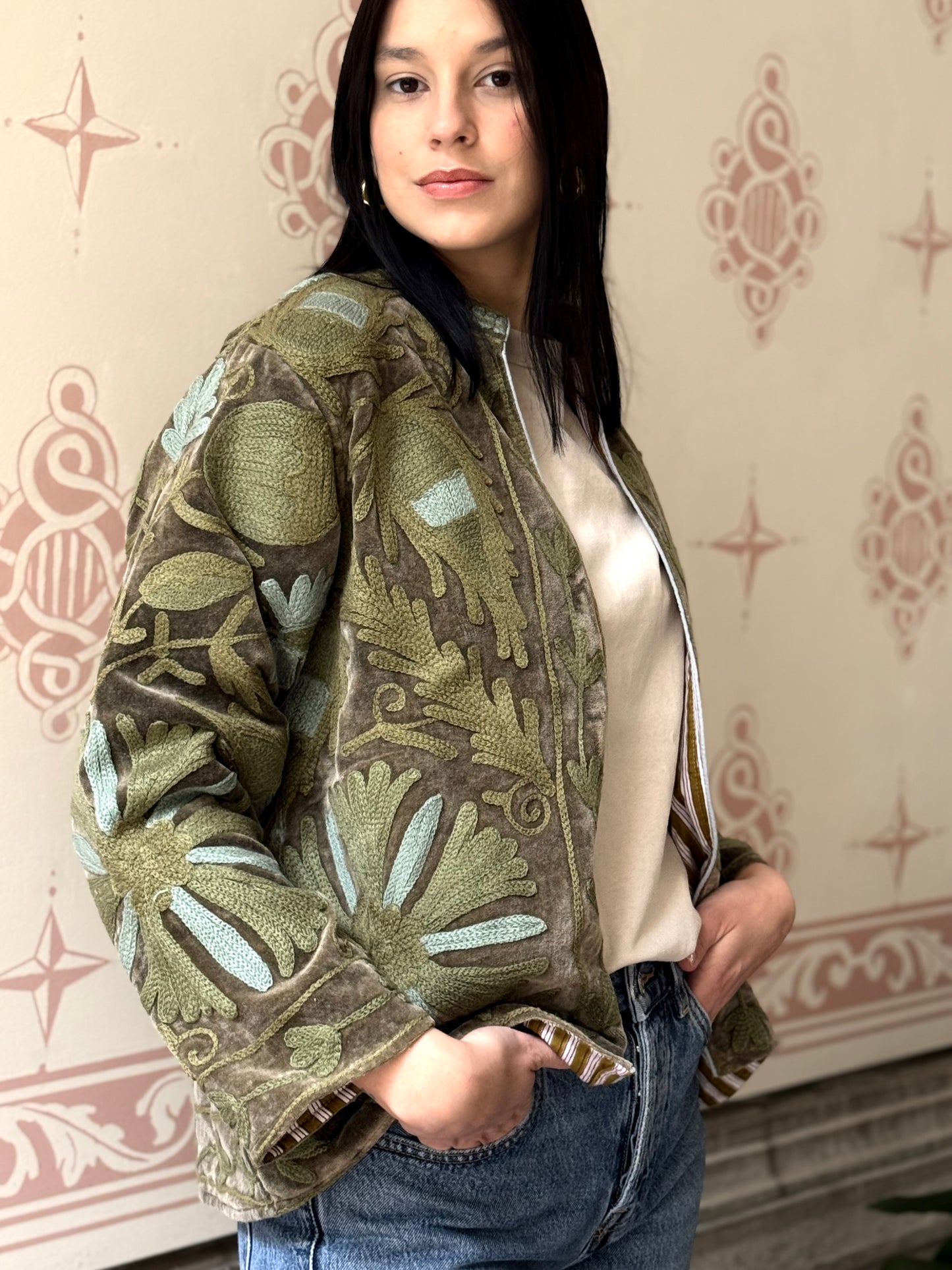 Velvet Jacket Stone Washed - Medium