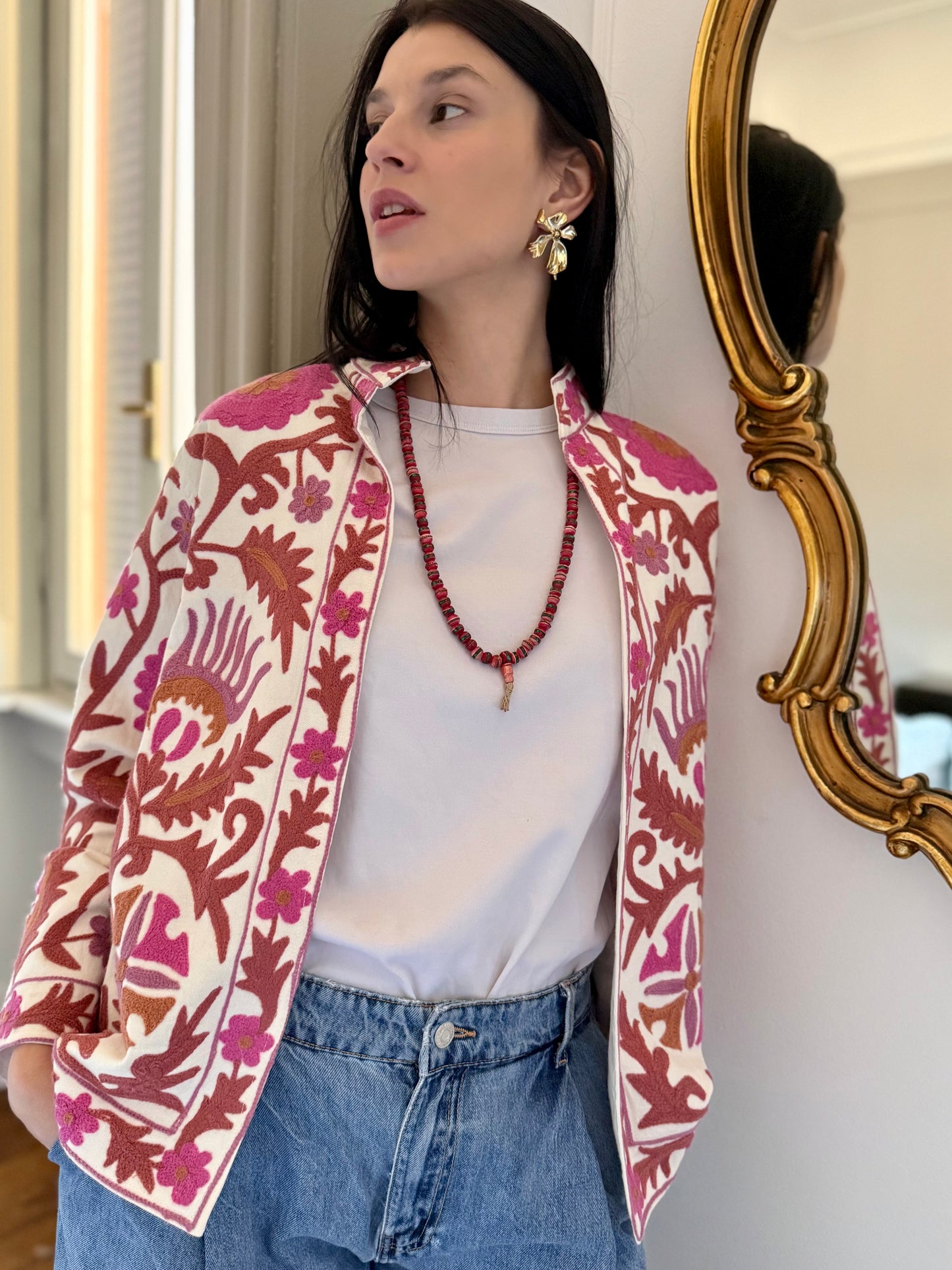 Cotton Boho Jacket Embroidered