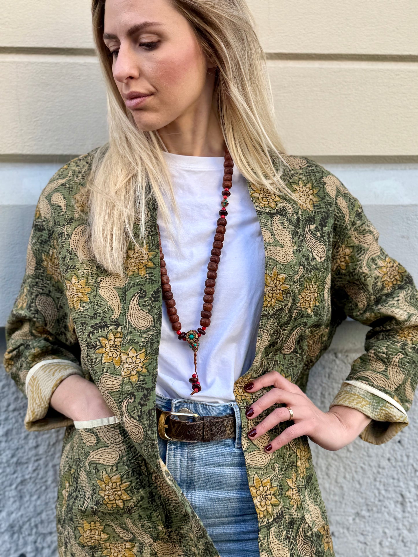 Old Kantha Kimono Jacket