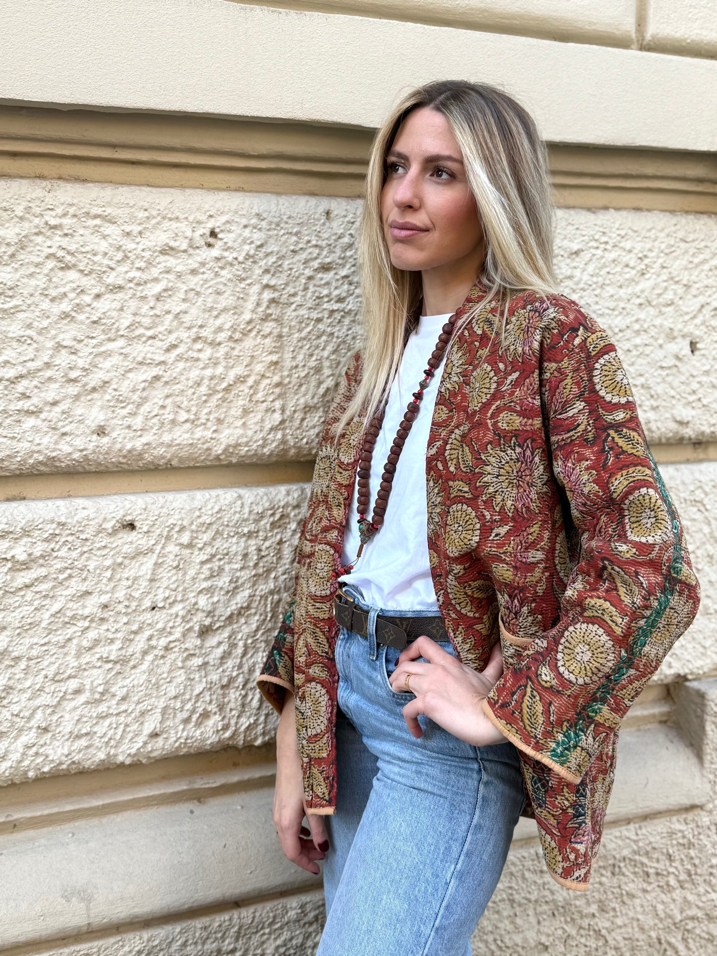 Old Kantha Kimono Jacket