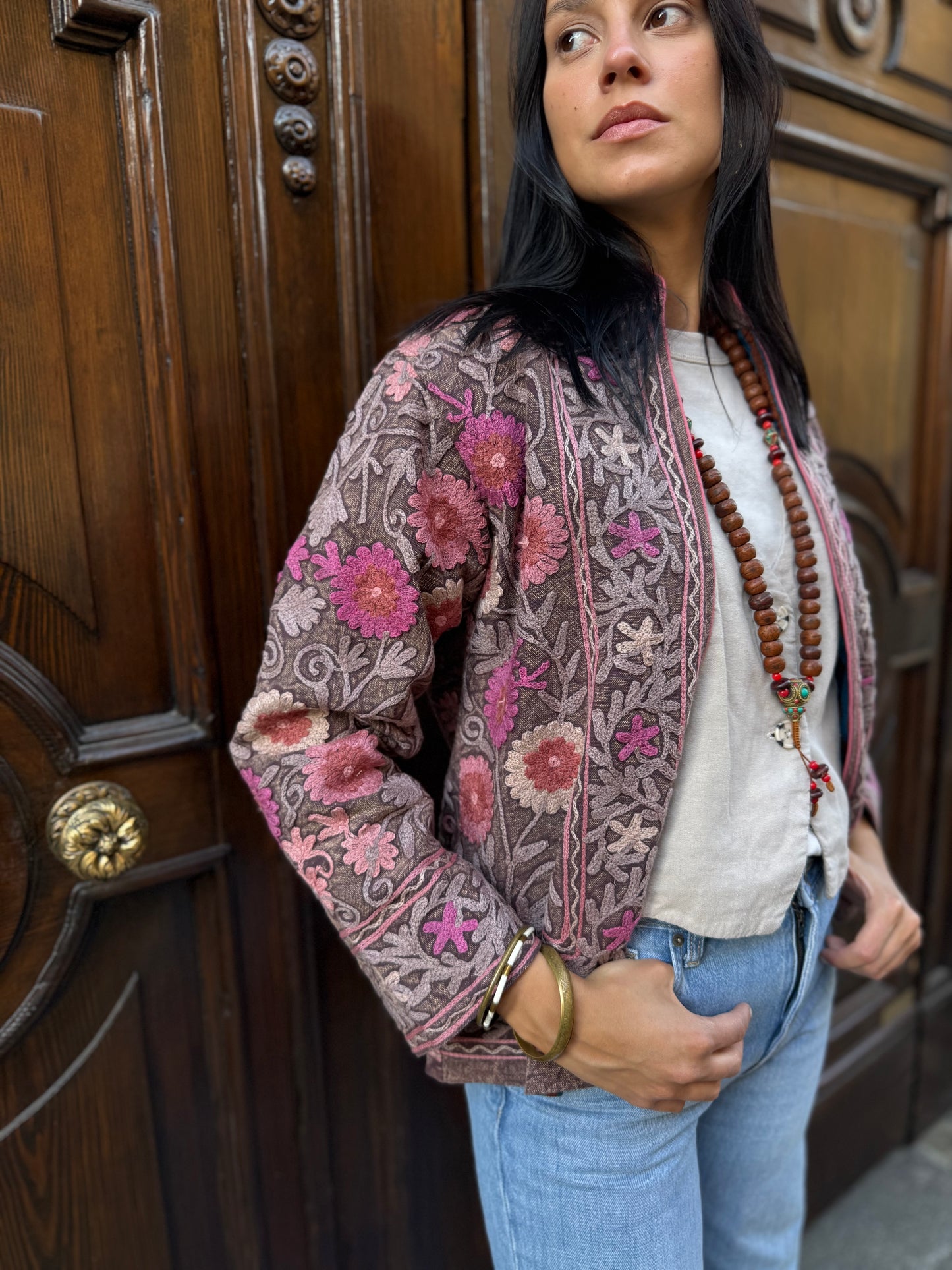 Cotton Suzani Jacket Embroidered