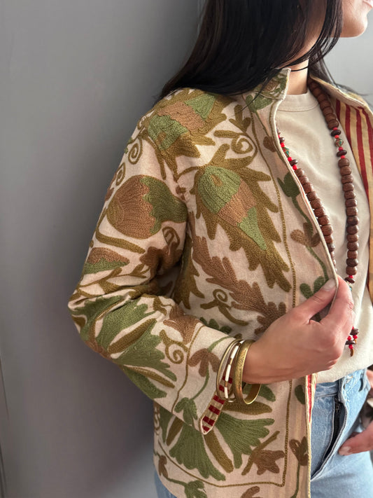 Cotton Suzani Jacket Embroidered