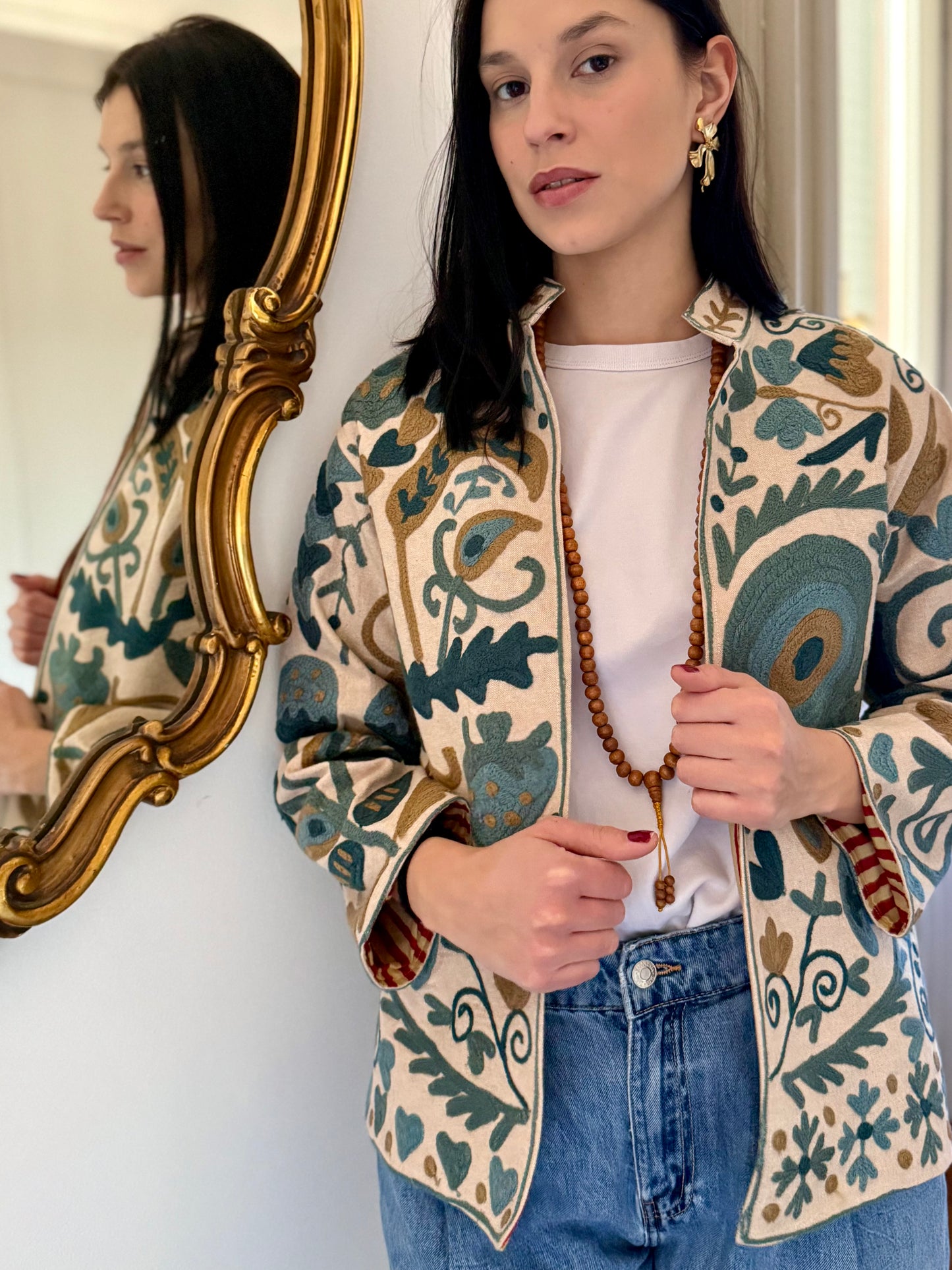 Cotton Boho Jacket Embroidered