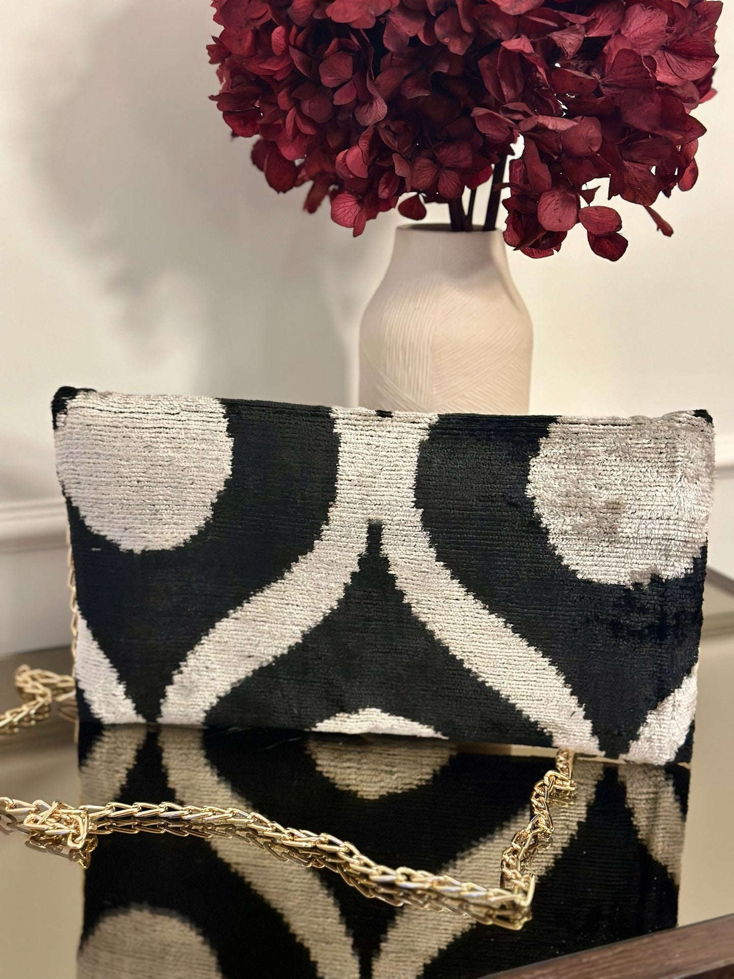 Clutch/Pochette Silk Ikat - Aalia