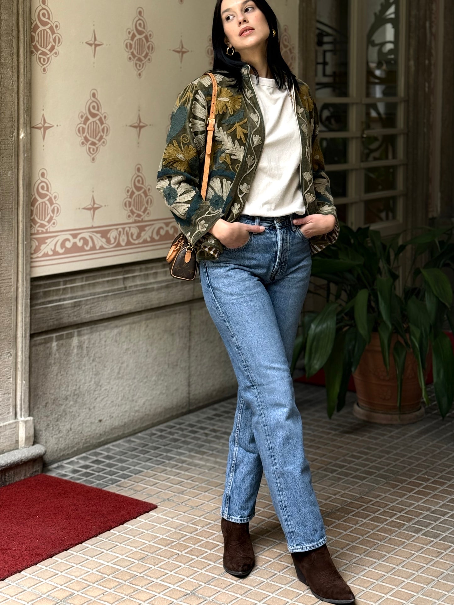 Velvet Jacket Stone Washed - Small