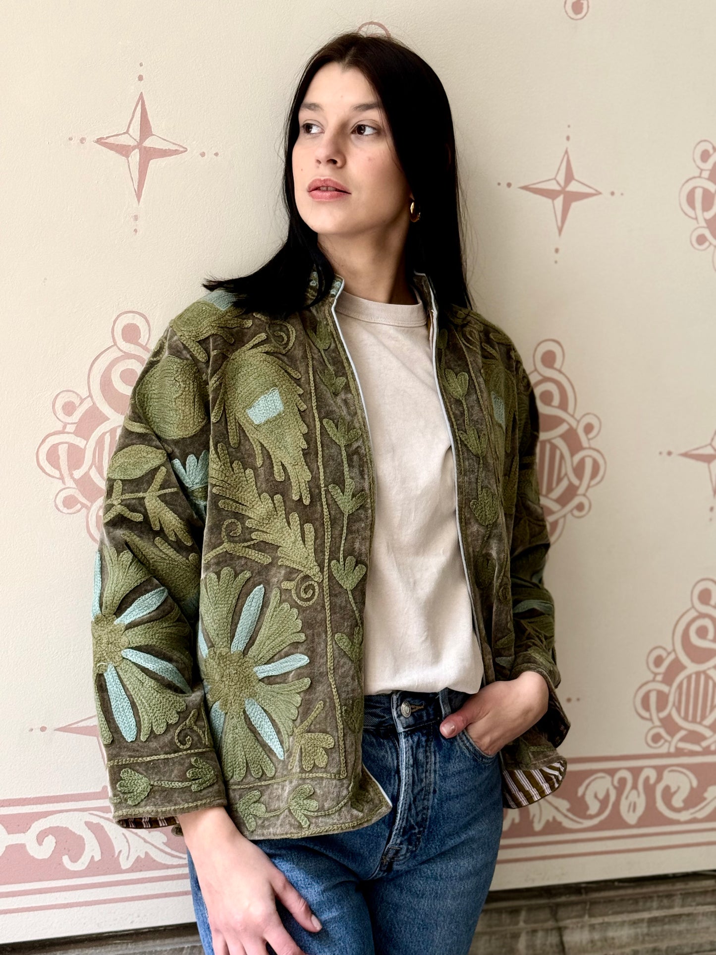 Velvet Jacket Stone Washed - Medium