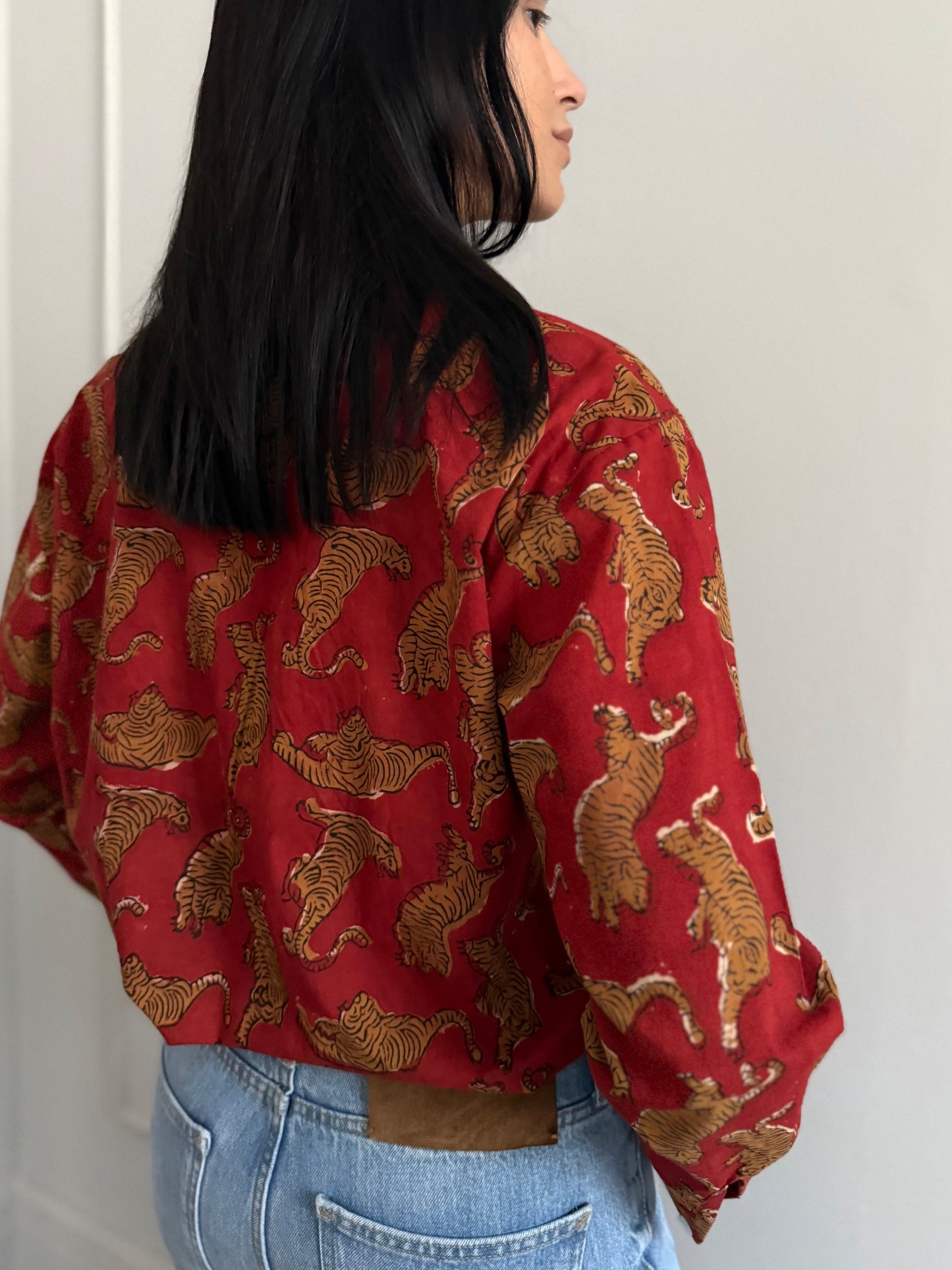 Cotton Shirt - Chinese Tiger Red
