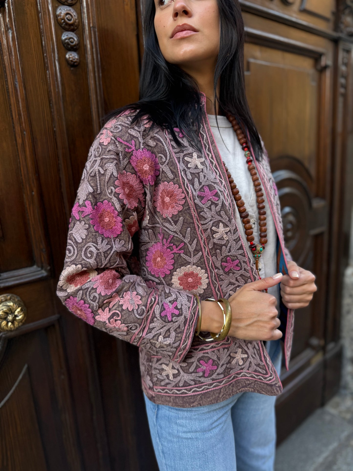 Cotton Suzani Jacket Embroidered