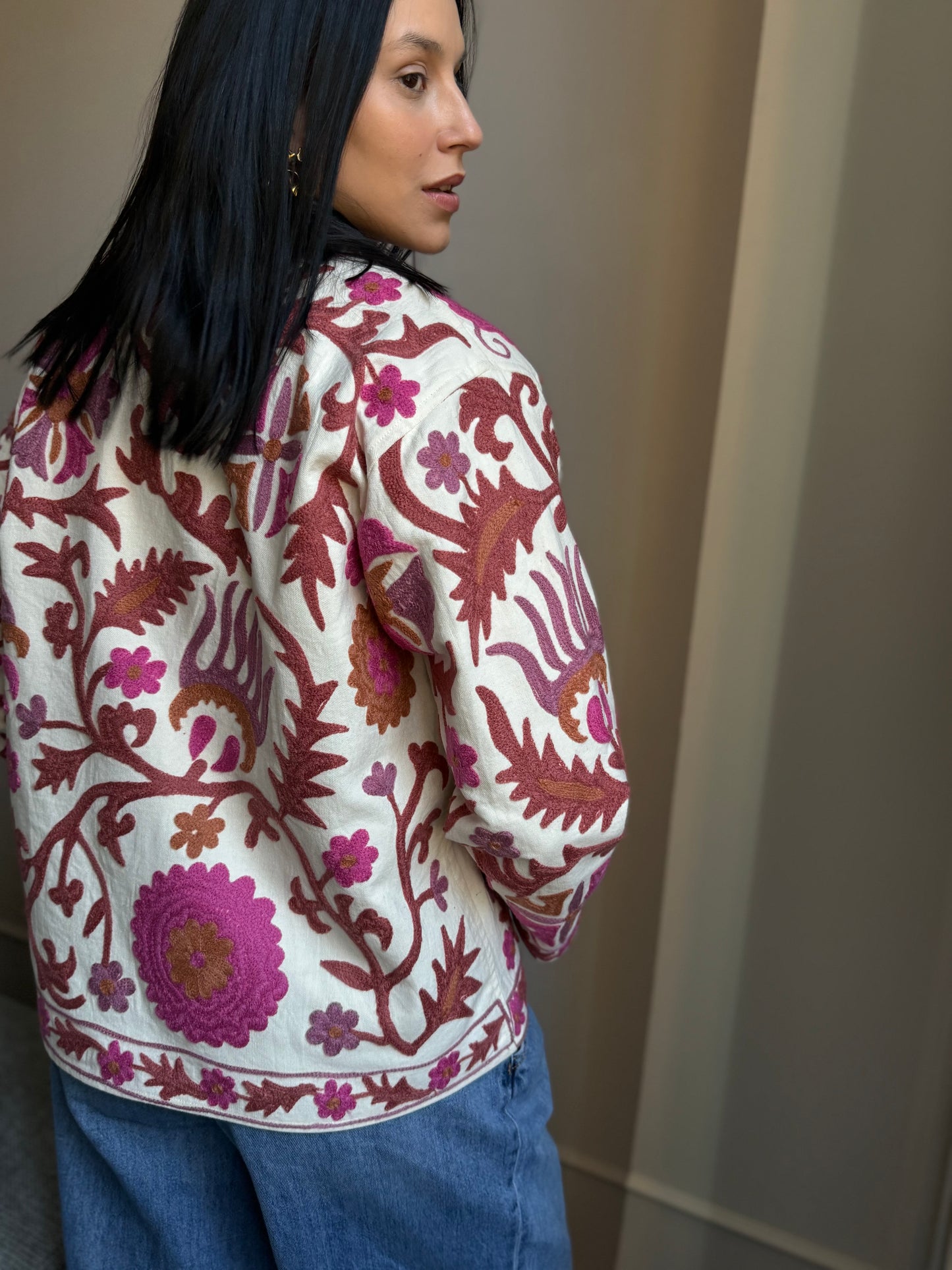 Cotton Boho Jacket Embroidered