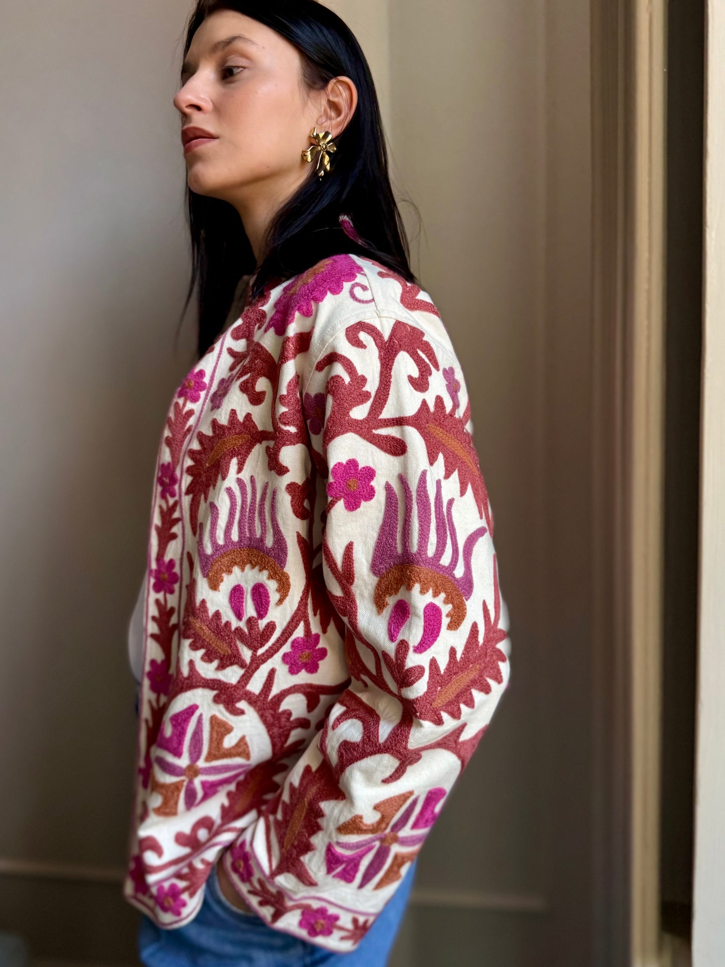 Cotton Boho Jacket Embroidered