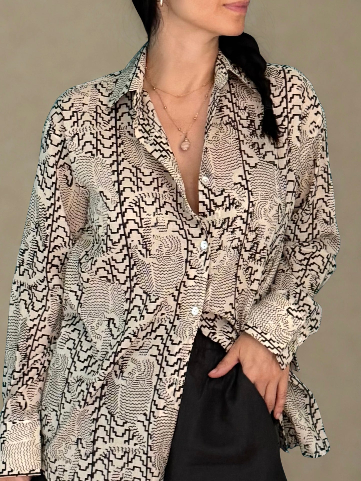 Cotton Shirt - Tibetan Tiger