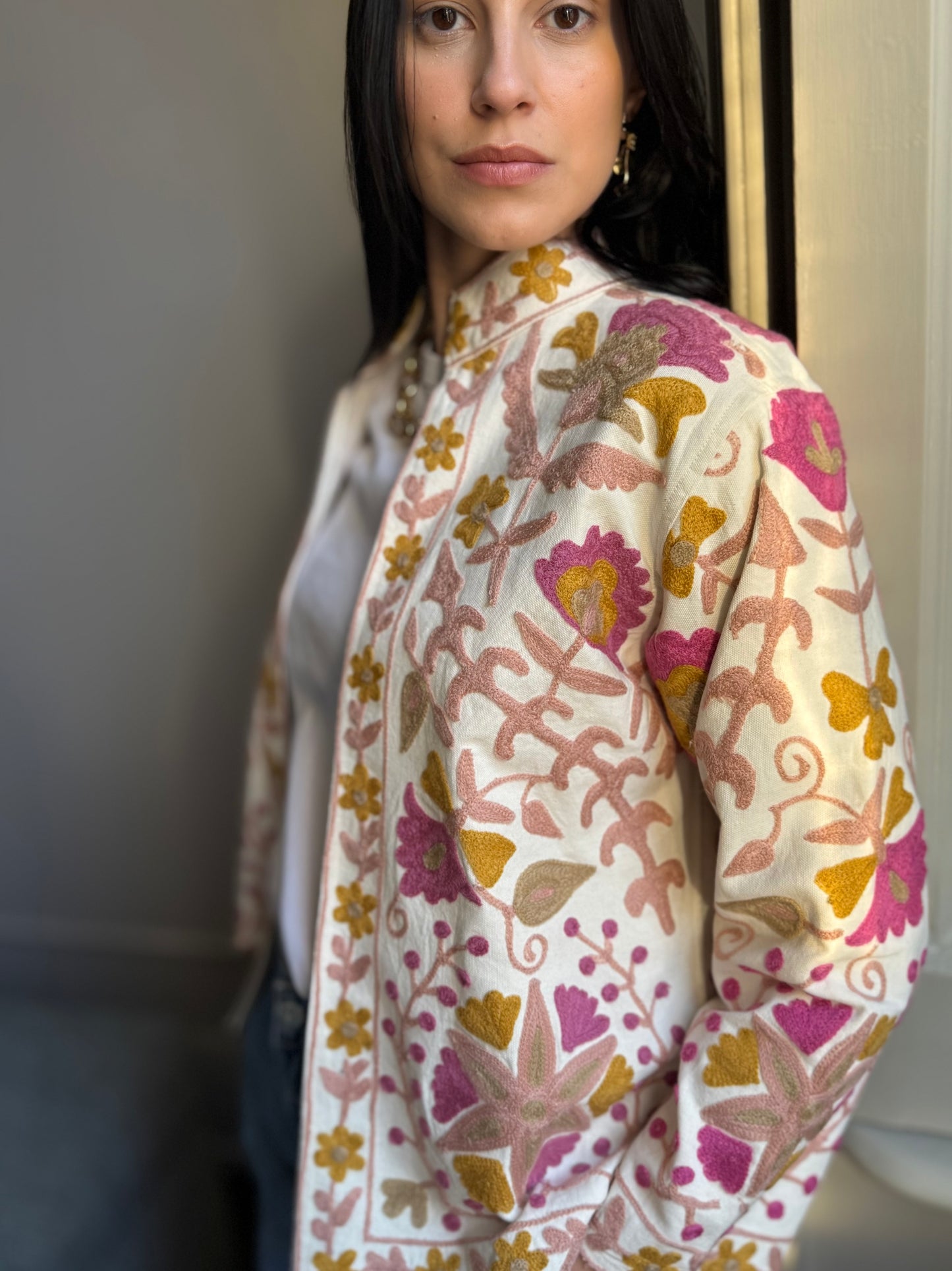 Cotton Boho Jacket Embroidered