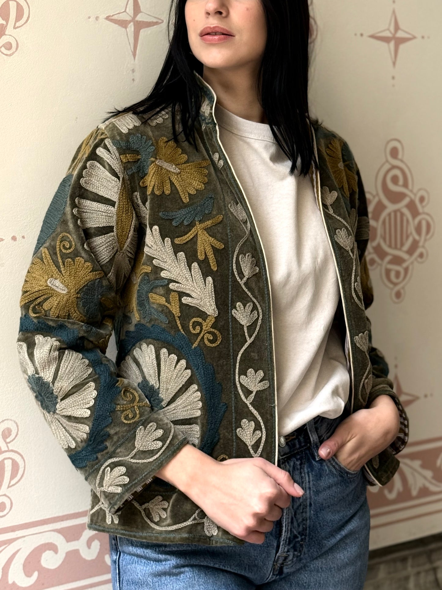 Velvet Jacket Stone Washed - Small