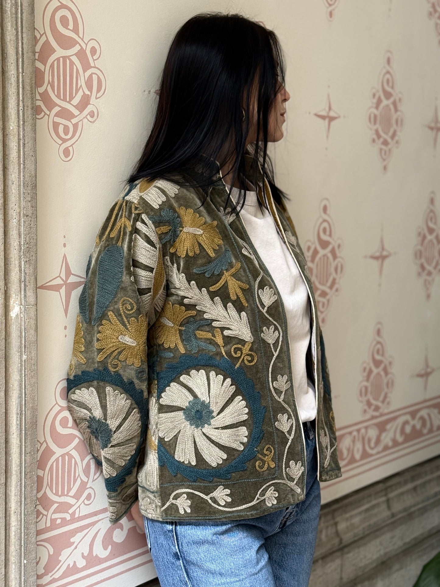 Velvet Jacket Stone Washed - Small