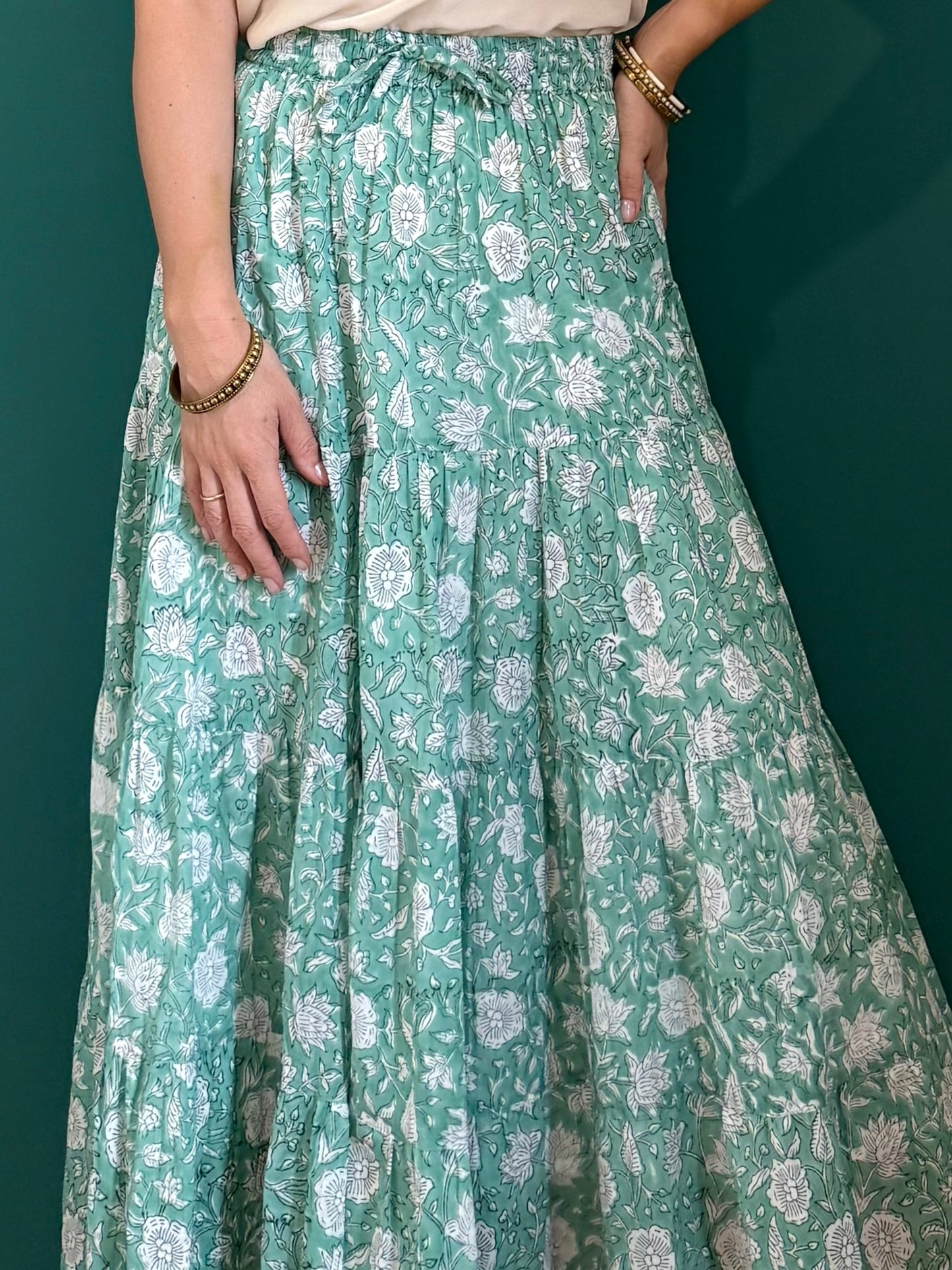 Long Flounced Skirt - Gilda