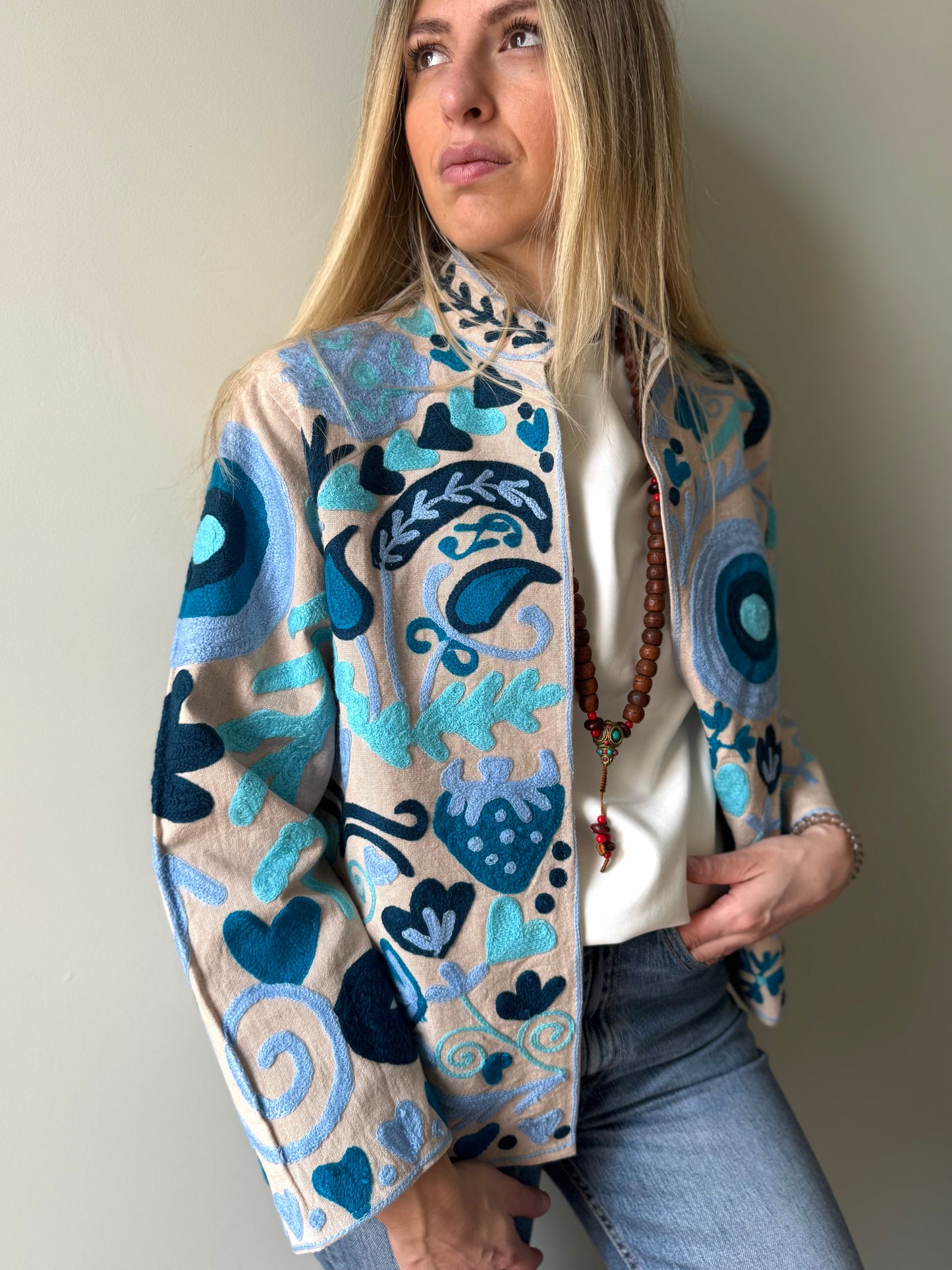 Cotton Boho Jacket Embroidered