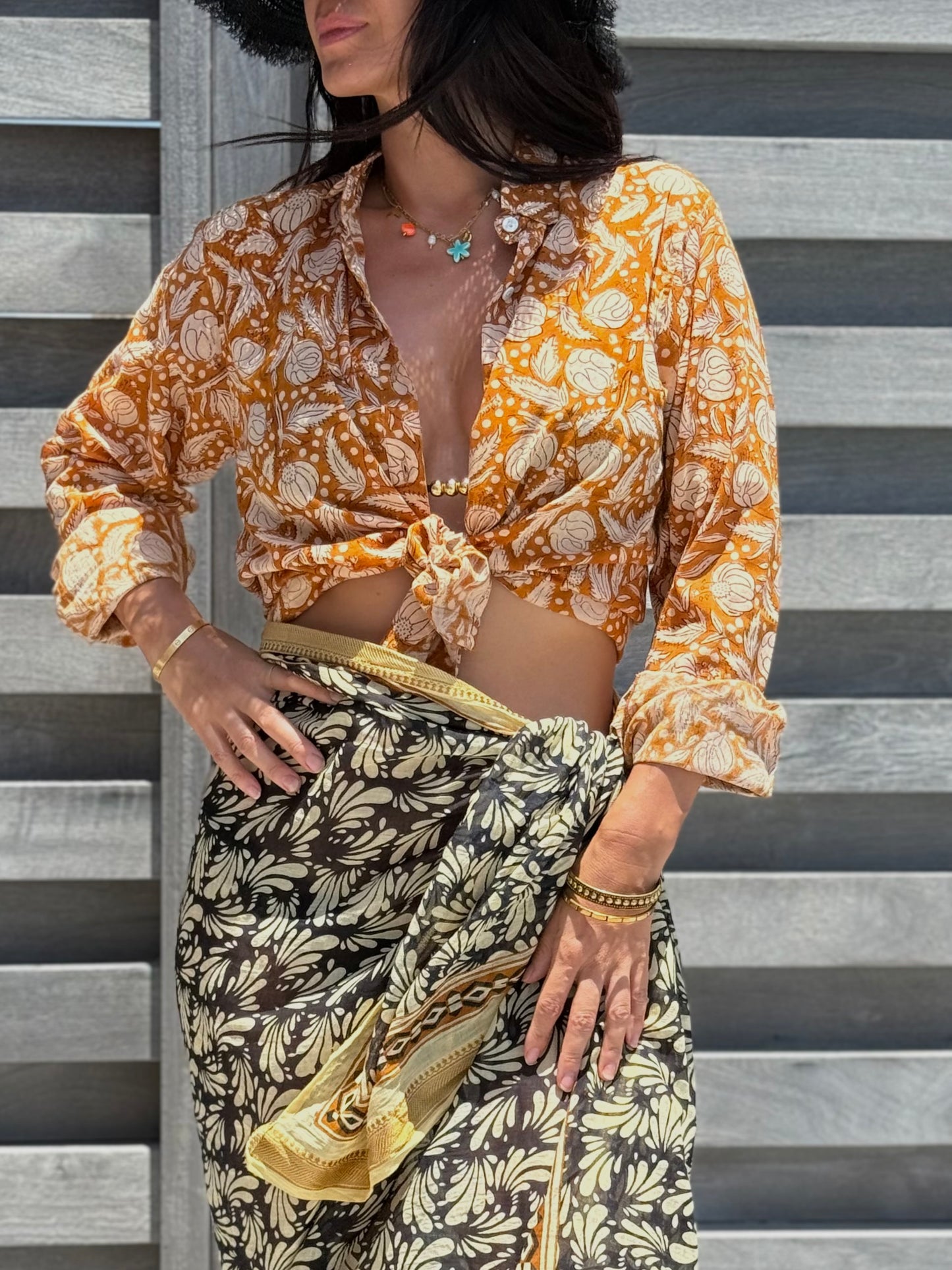 Golden Bagru Pareo/Sarong