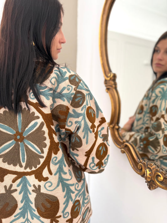Cotton Suzani Jacket Embroidered