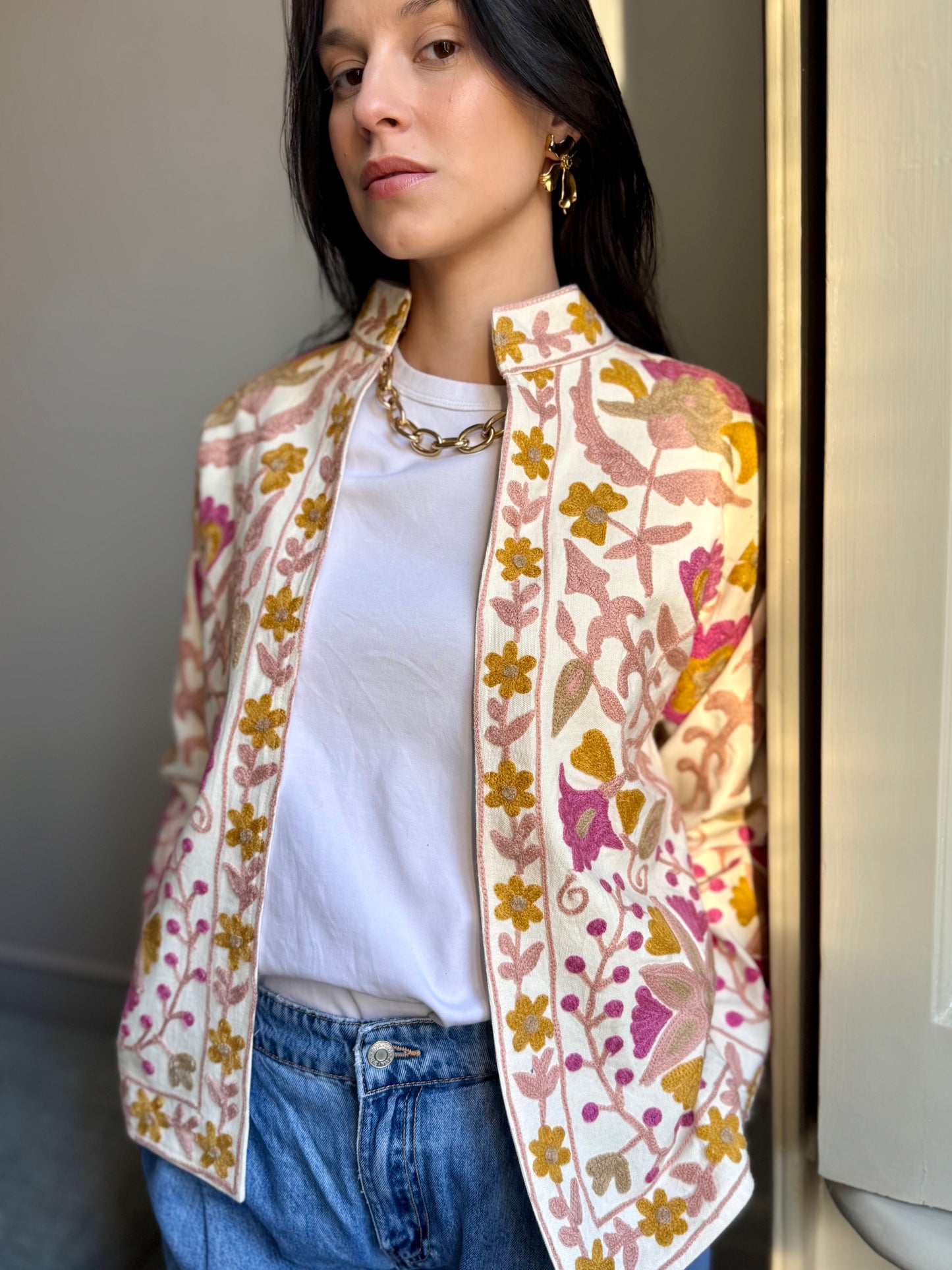 Cotton Boho Jacket Embroidered