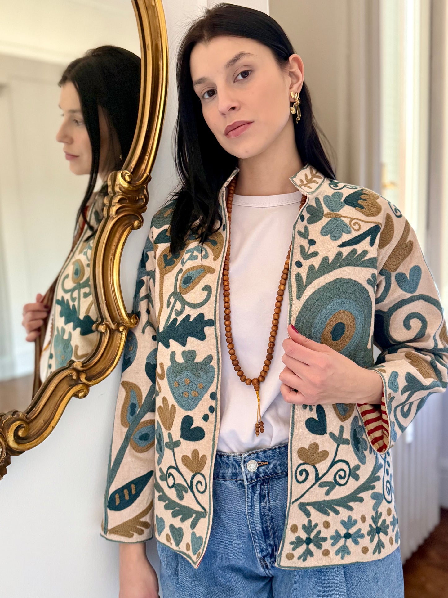 Cotton Boho Jacket Embroidered