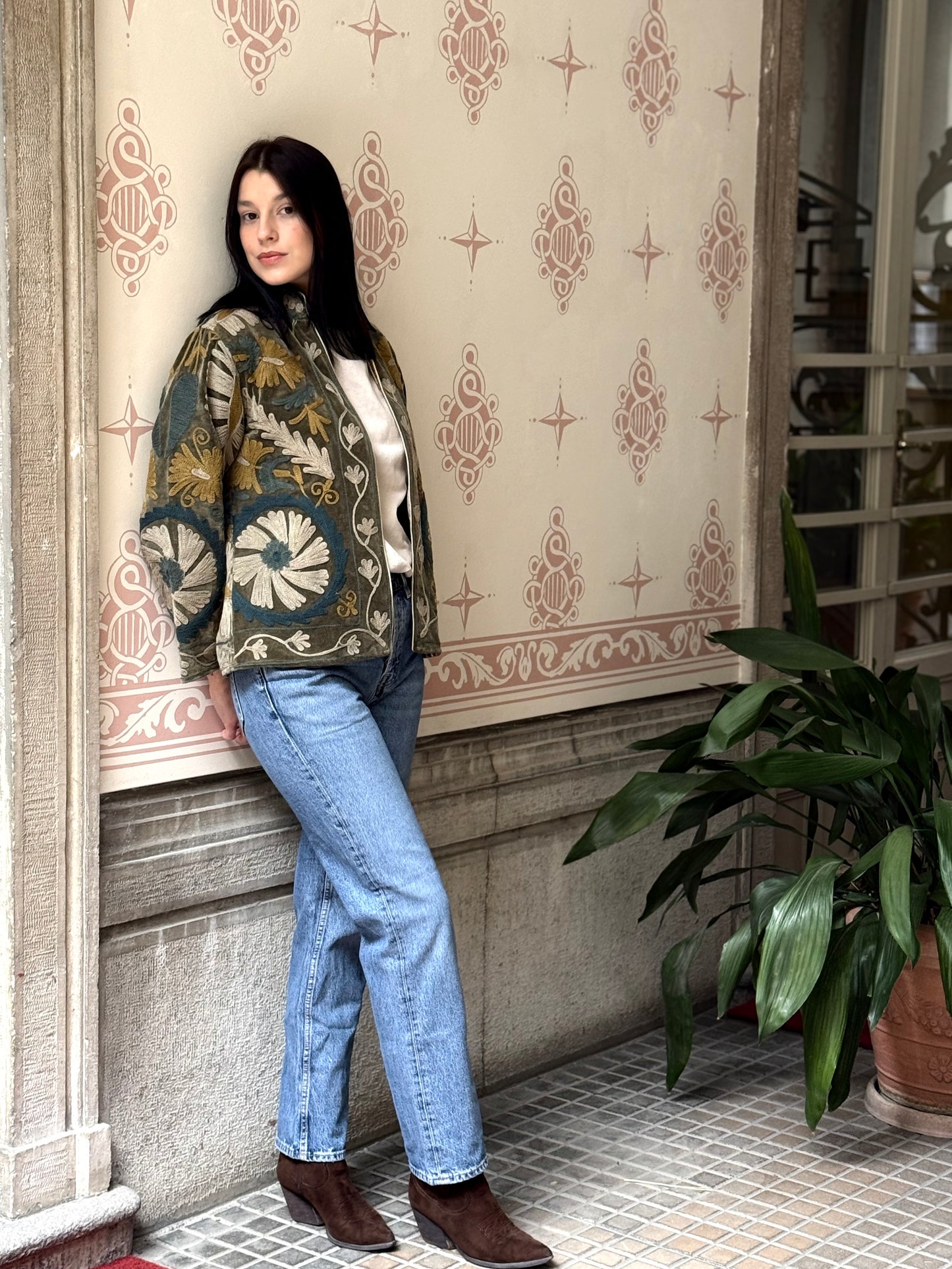 Velvet Jacket Stone Washed - Small