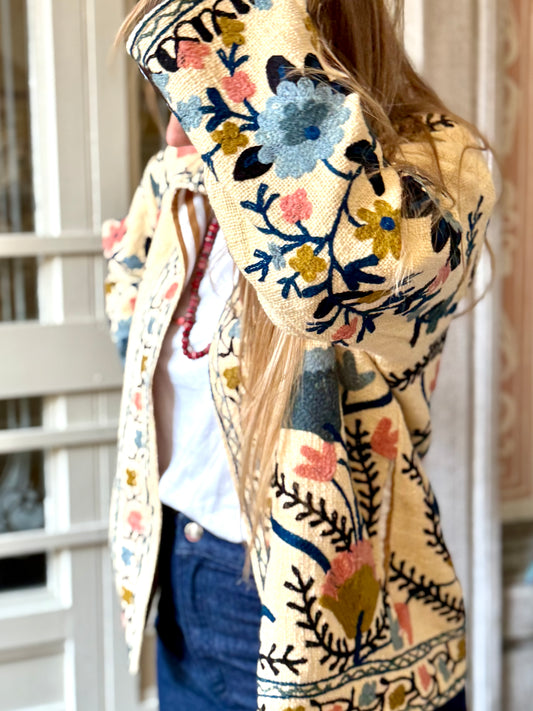 Cotton Suzani Embroidered Jacket