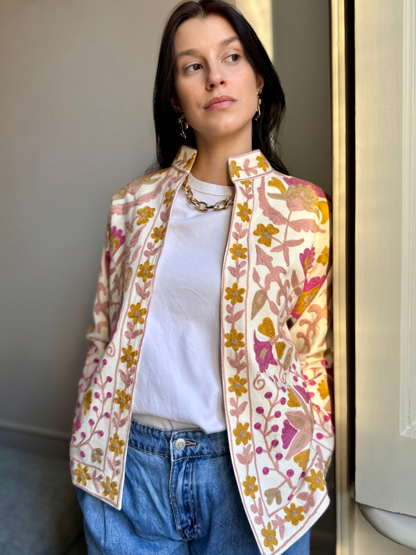 Cotton Boho Jacket Embroidered