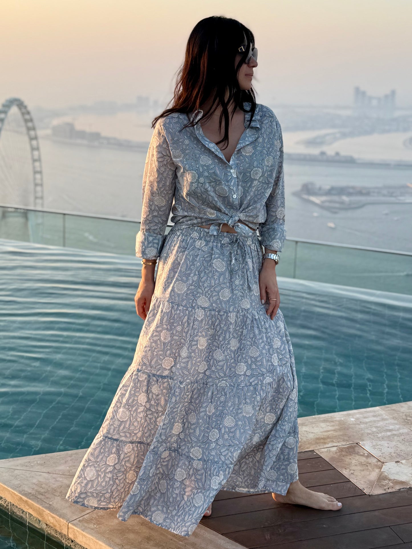 Long Flounced Skirt - Gilda