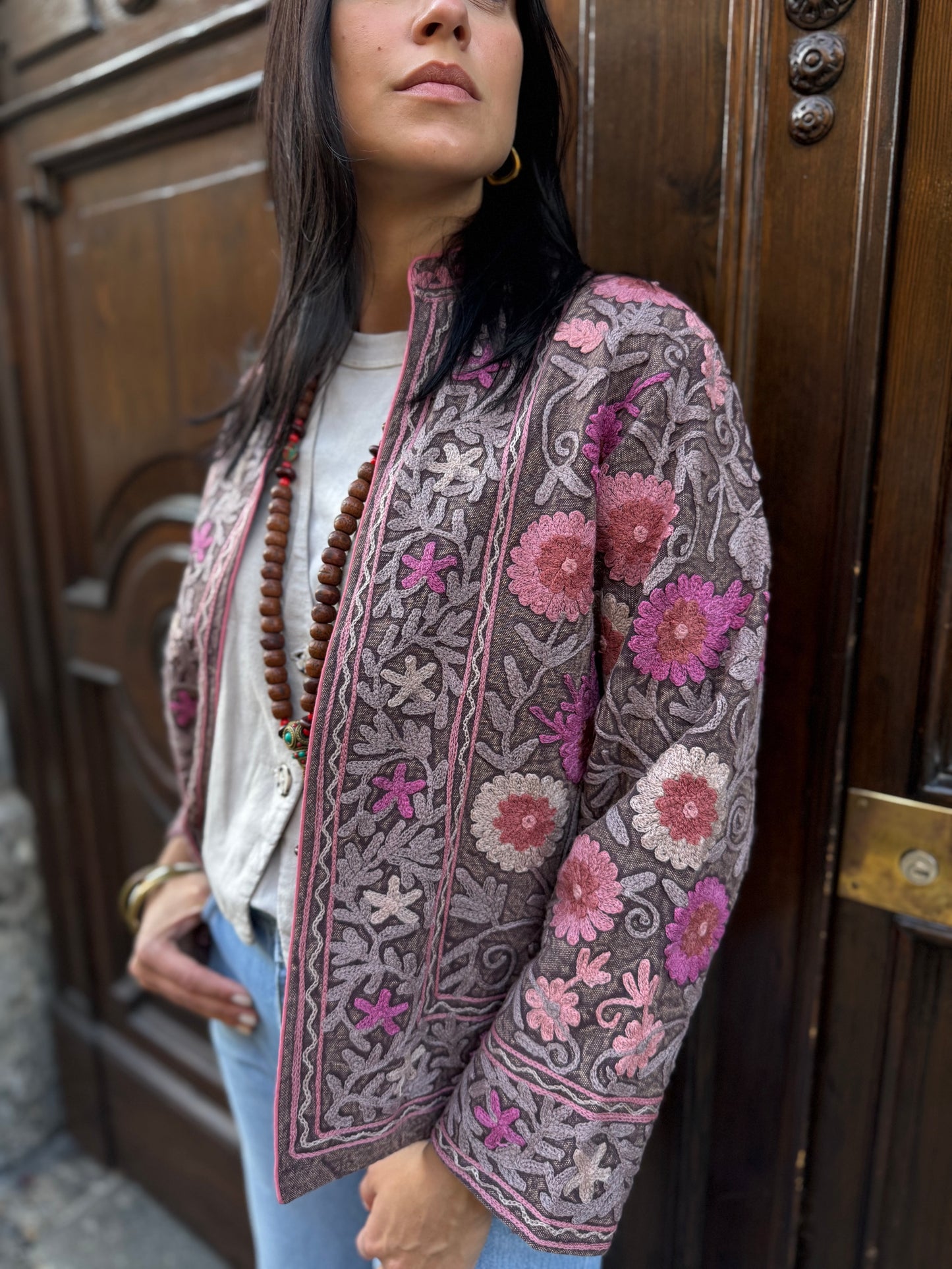 Cotton Suzani Jacket Embroidered