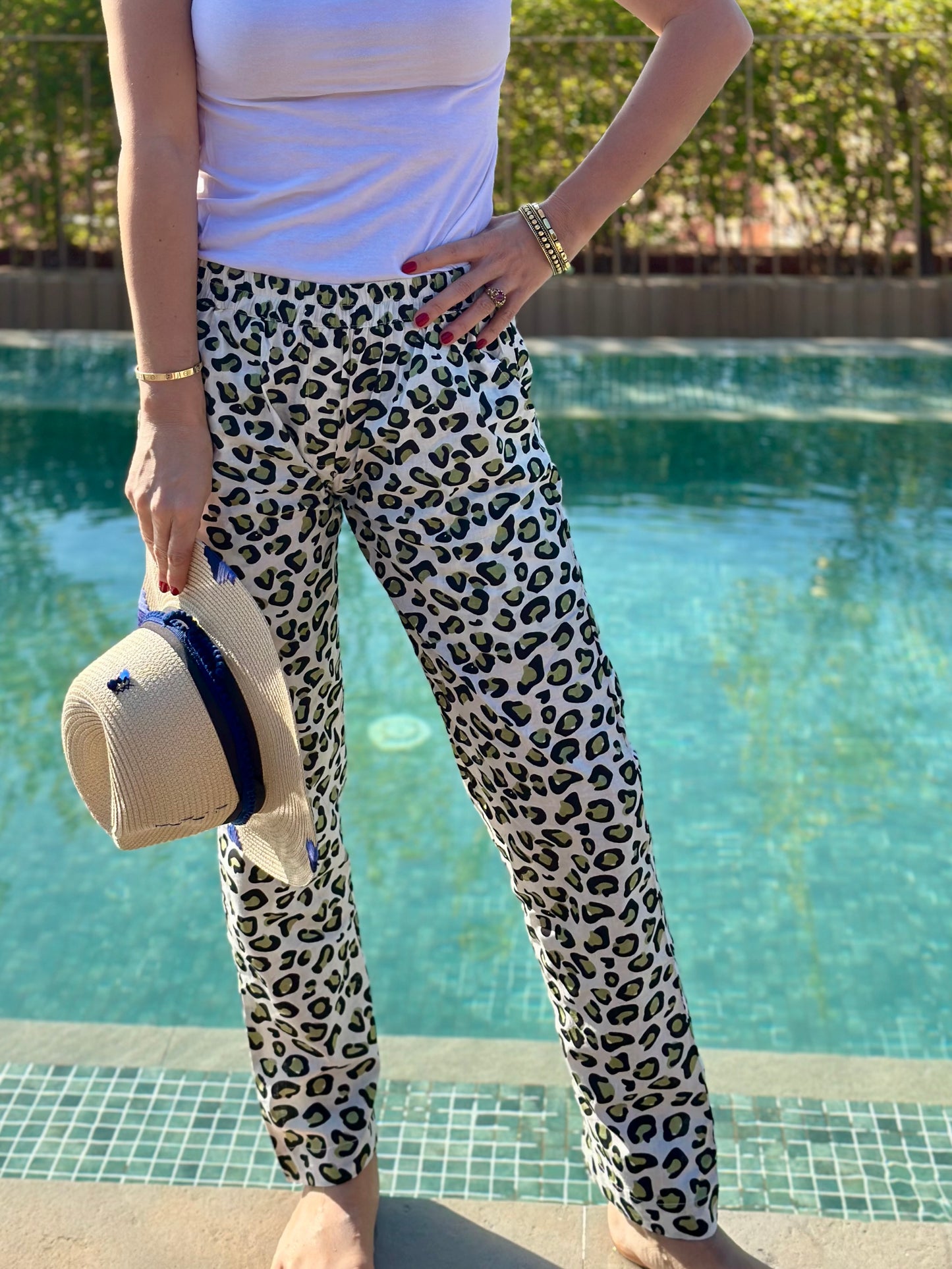 Pantaloni Leopardati
