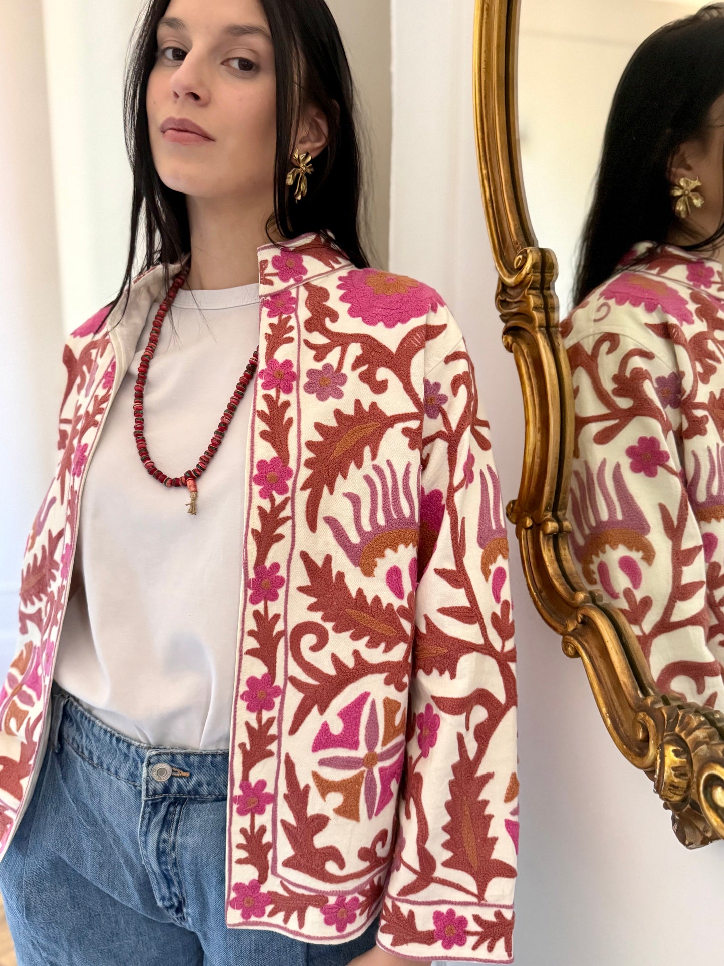 Cotton Boho Jacket Embroidered