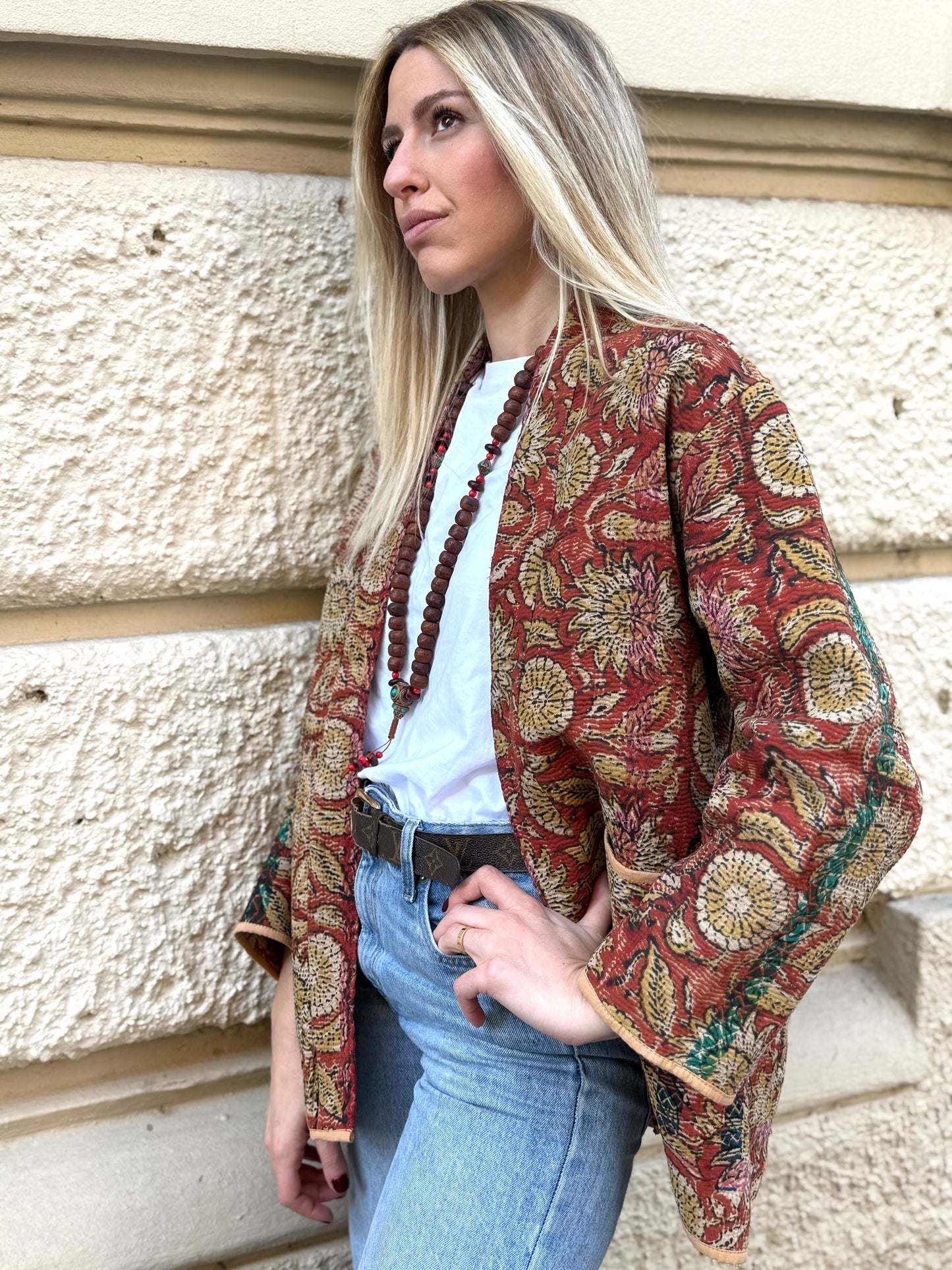 Old Kantha Kimono Jacket