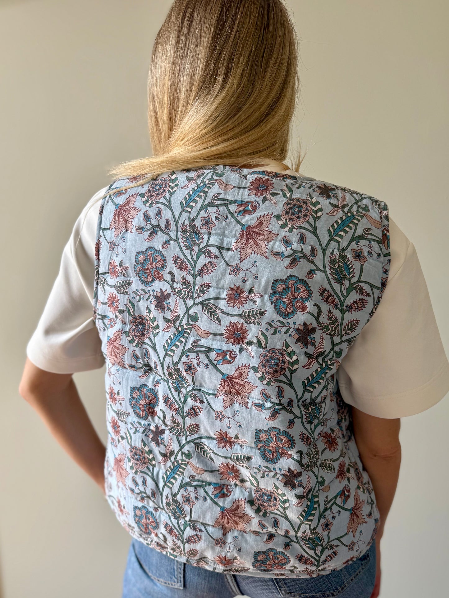Handmade Quilted Vest - Bloom